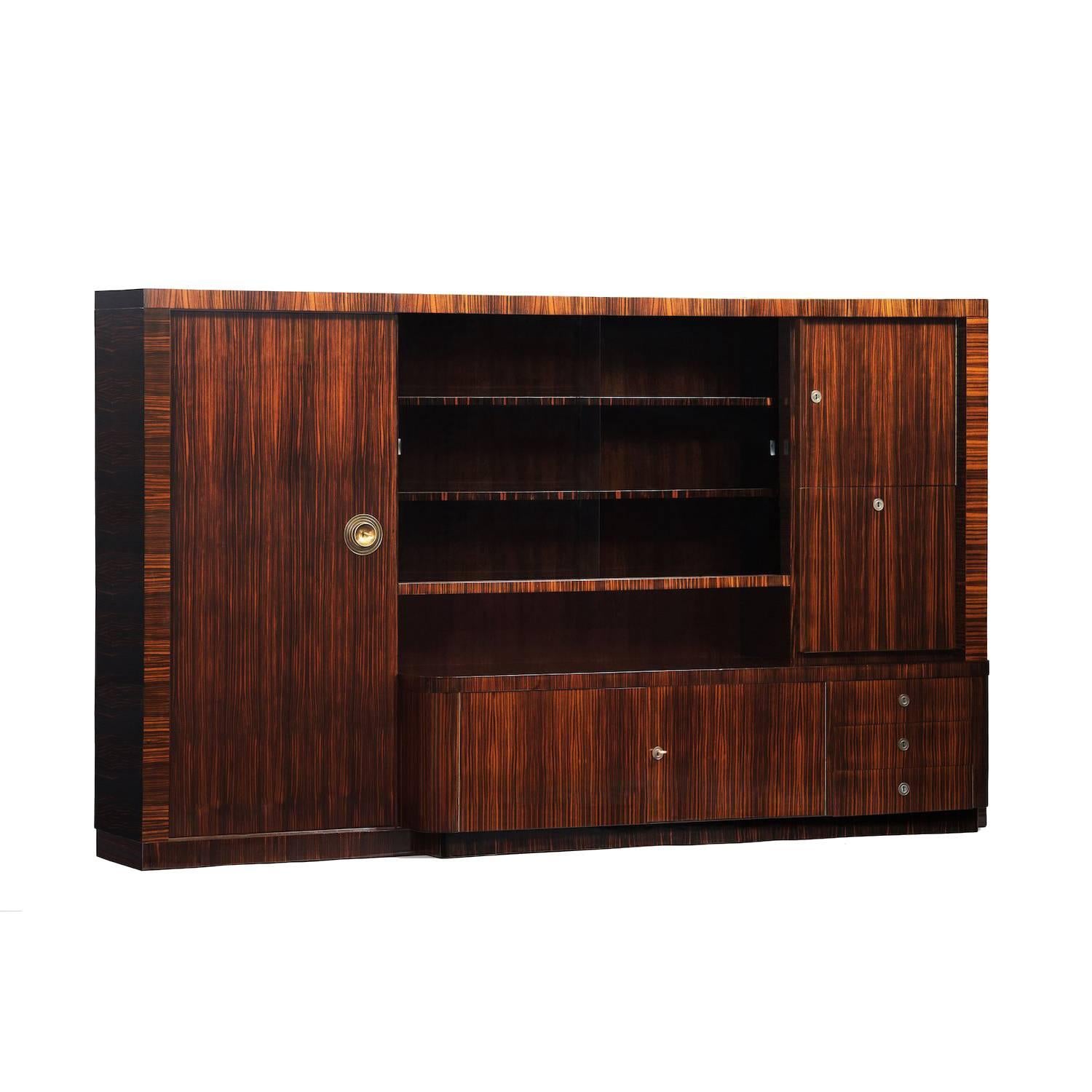 Modernist Bookcase/Bar For Sale