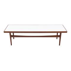 Walnut Long Rectangular Coffee Table 2