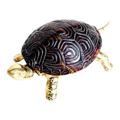 Gold Tortoise Bell with Faux Tortoiseshell Top 5