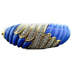 Charles Turi Lapis, Gold and Diamond Bracelet, 1980s 10