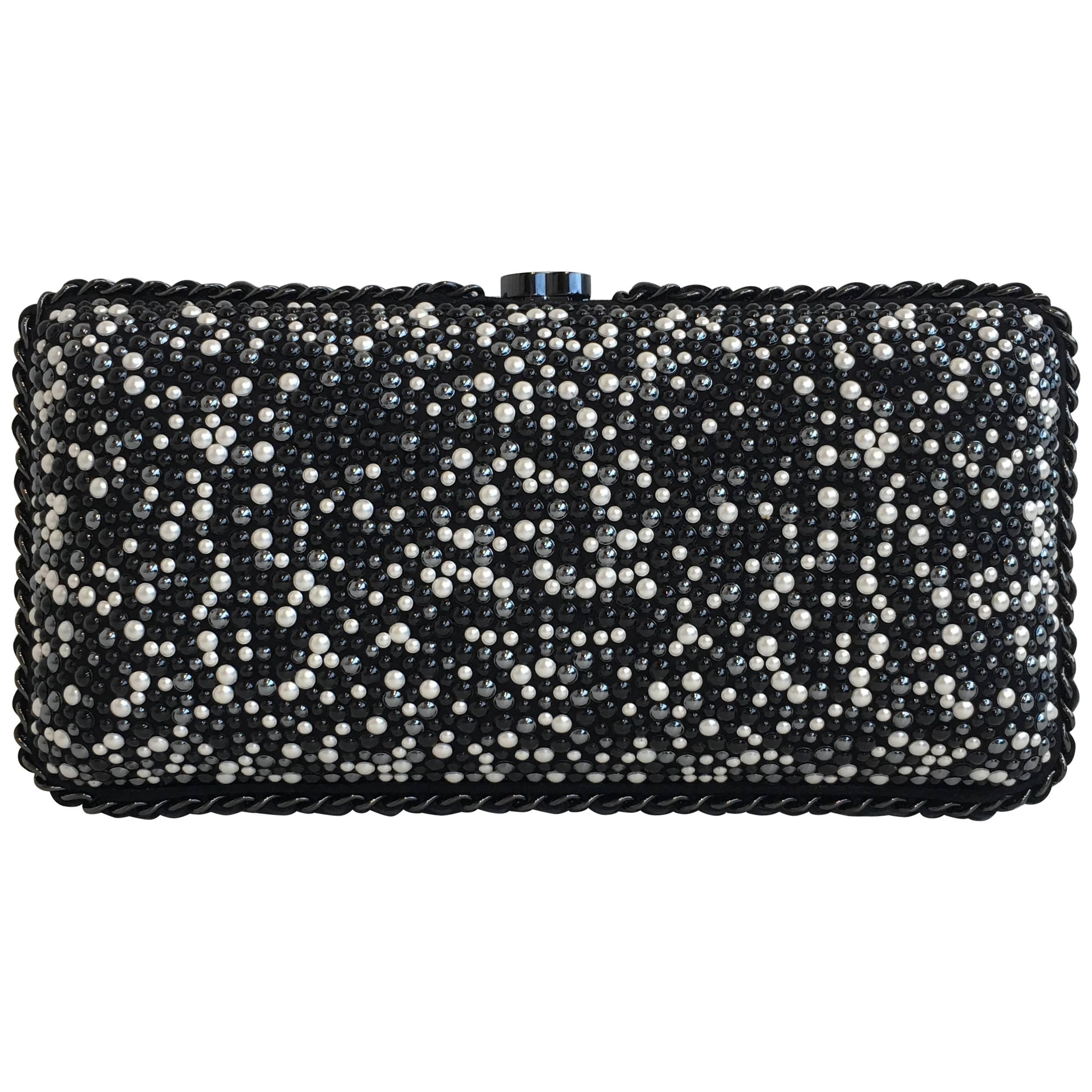 Chanel Pearl Embroidered Clutch from Pre-Fall 2014