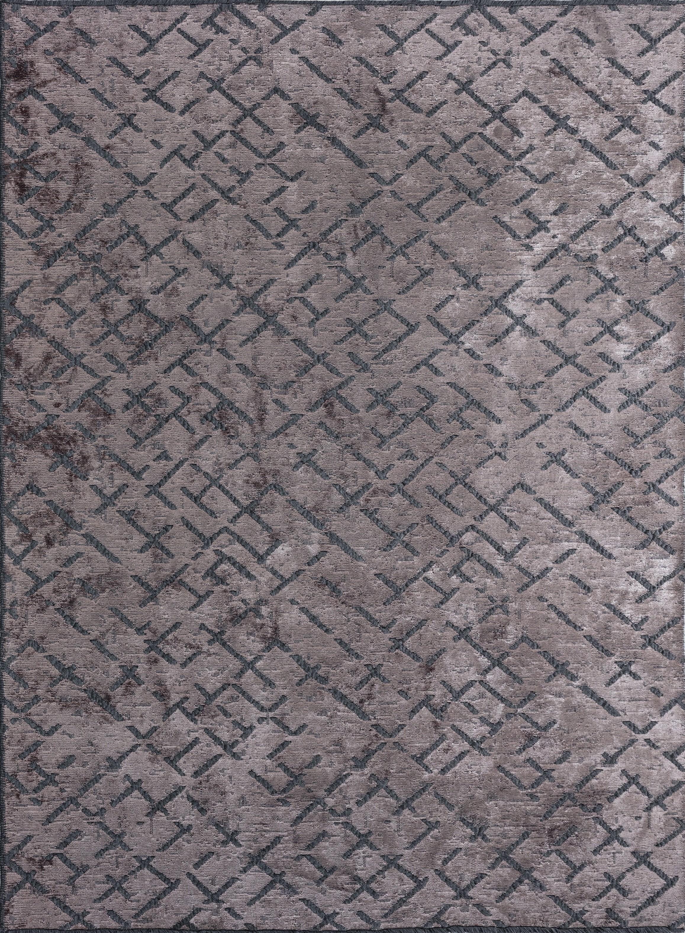 For Sale:  (Gray) Modern Abstract Luxury Hand-Finished Area Rug