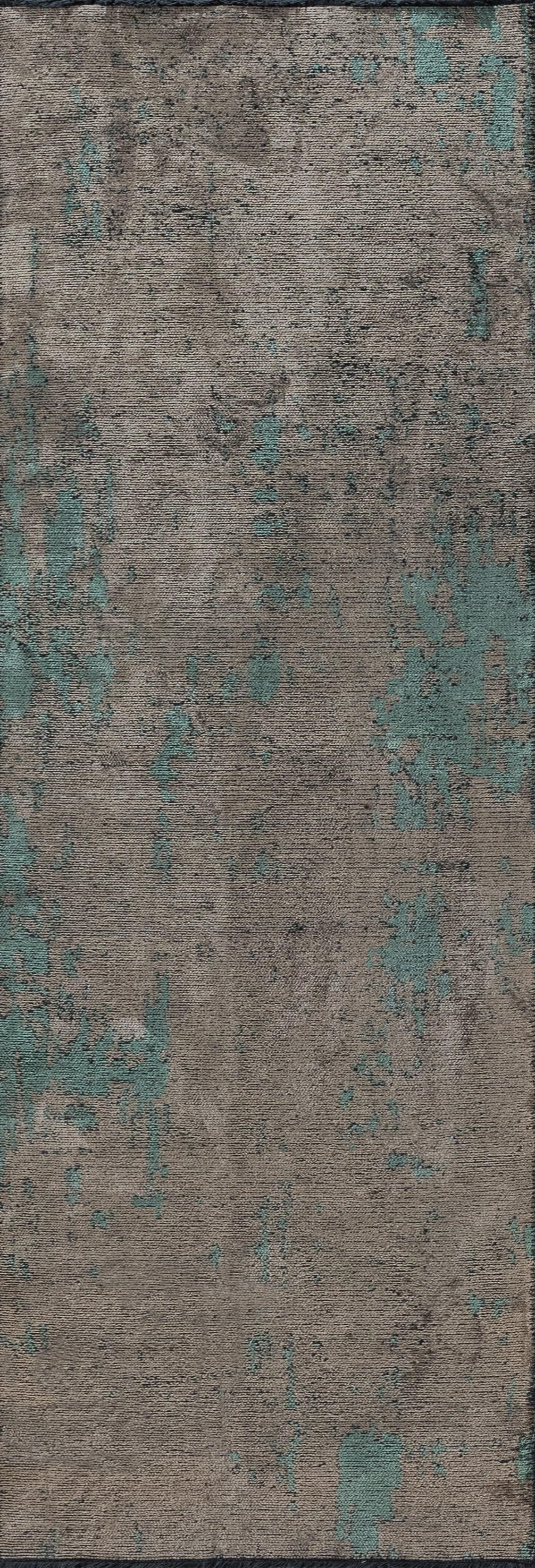 For Sale:  (Gray) Modern Abstract Luxury Hand-Finished Area Rug