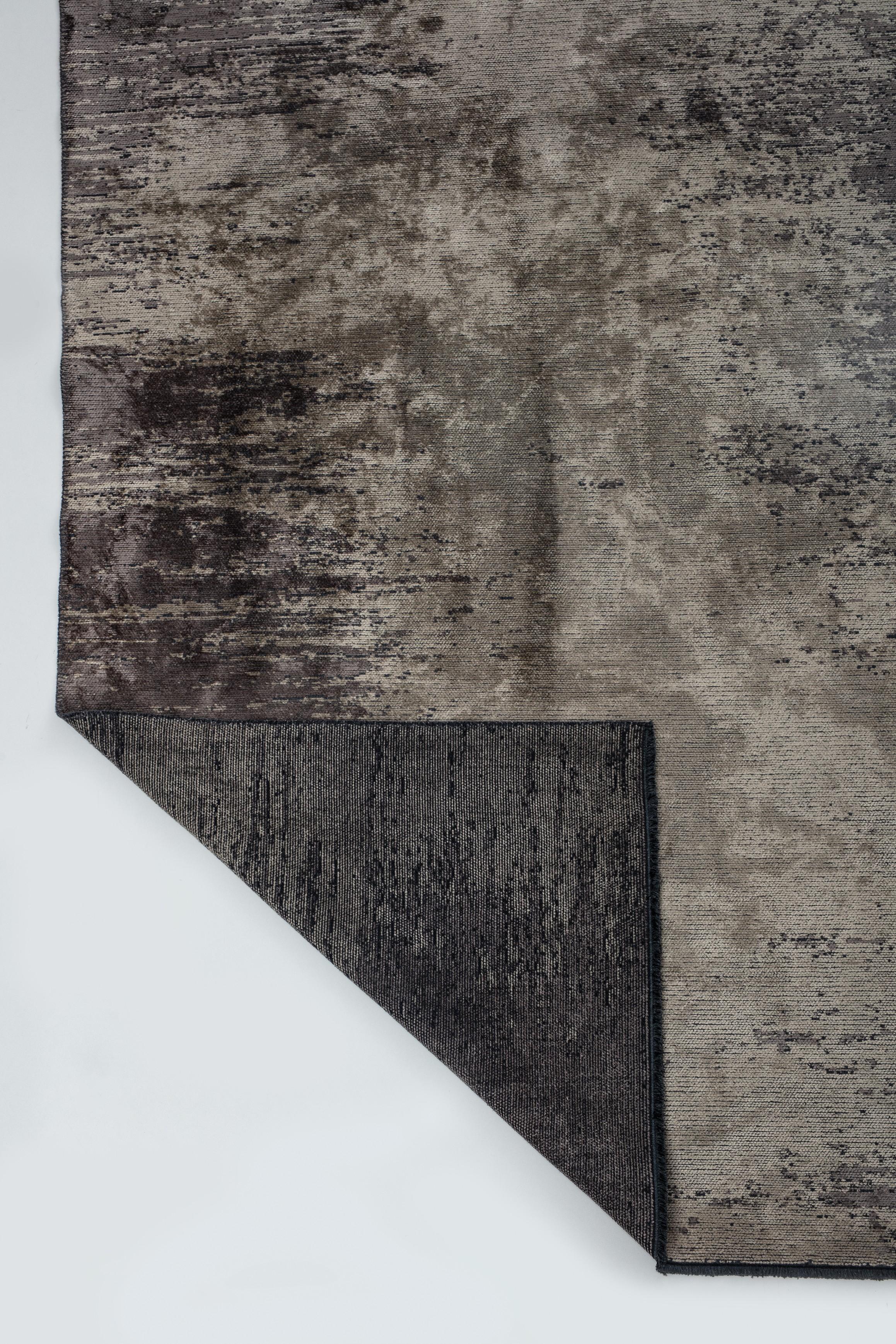 Im Angebot: Modern No Pattern Solid Color Luxury Area Rug,  (Grau) 3
