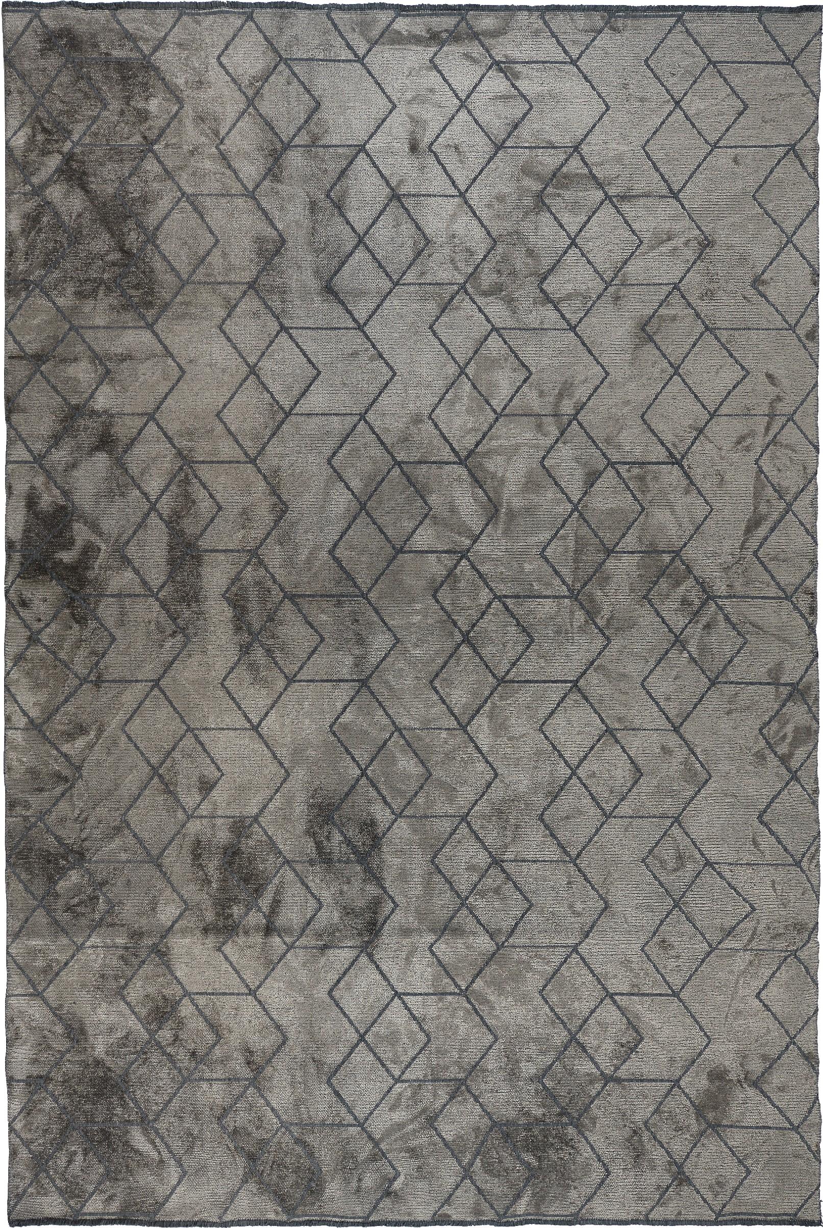 For Sale:  (Gray) Contemporary Geometric Luxury Area Rug