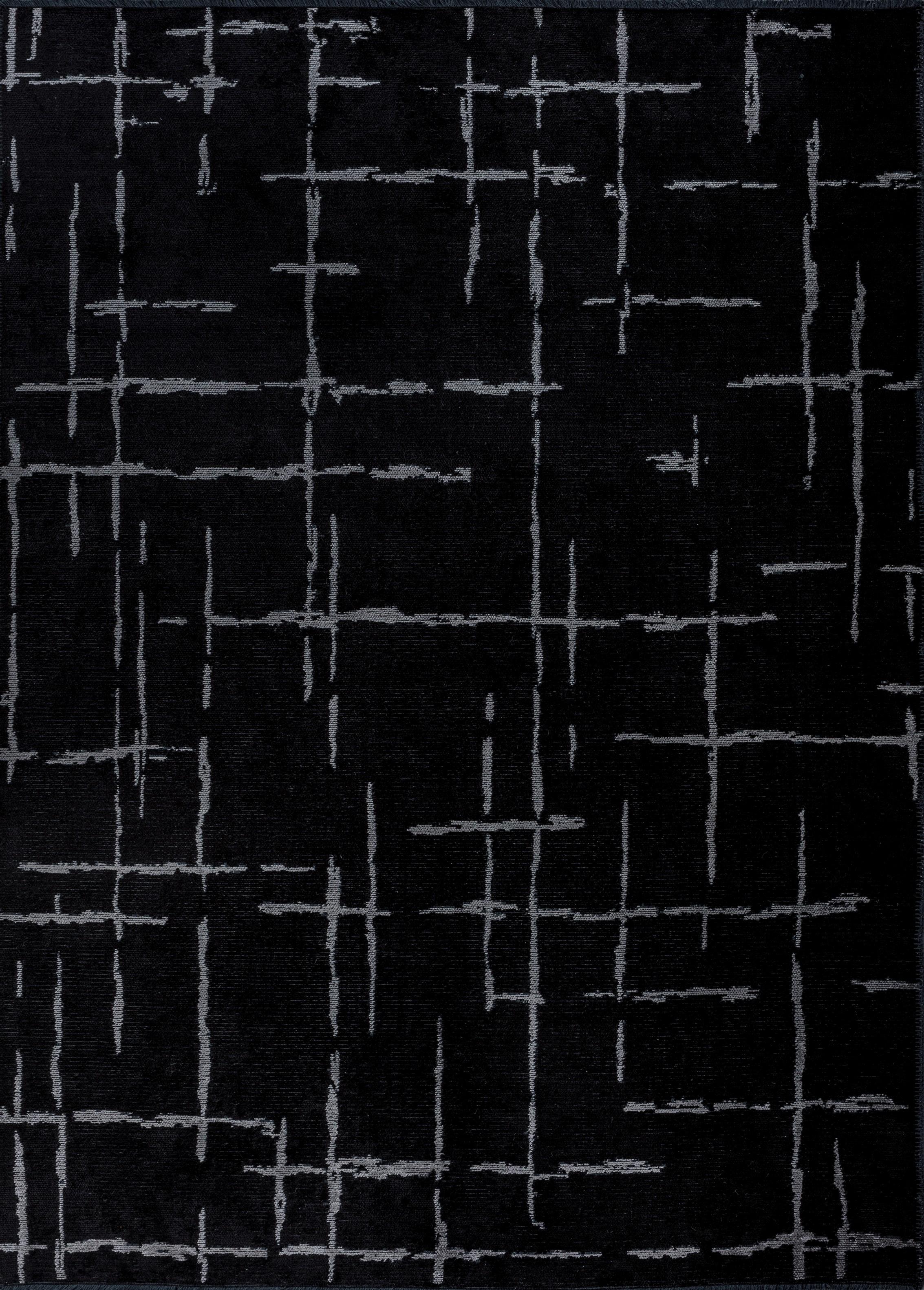 For Sale:  (Black) Contemporary Geometric Luxury Area Rug