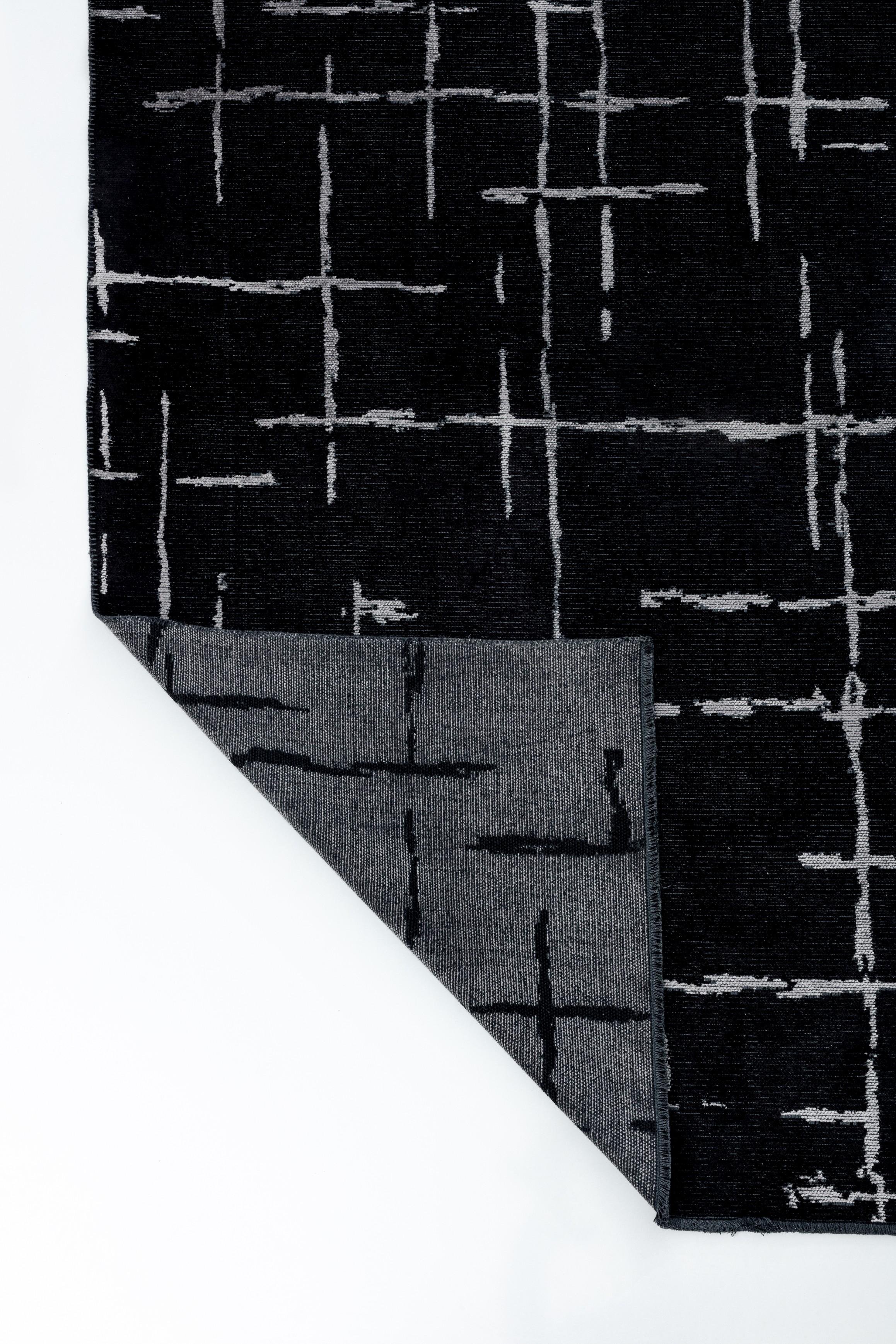 For Sale:  (Black) Contemporary Geometric Luxury Area Rug 3