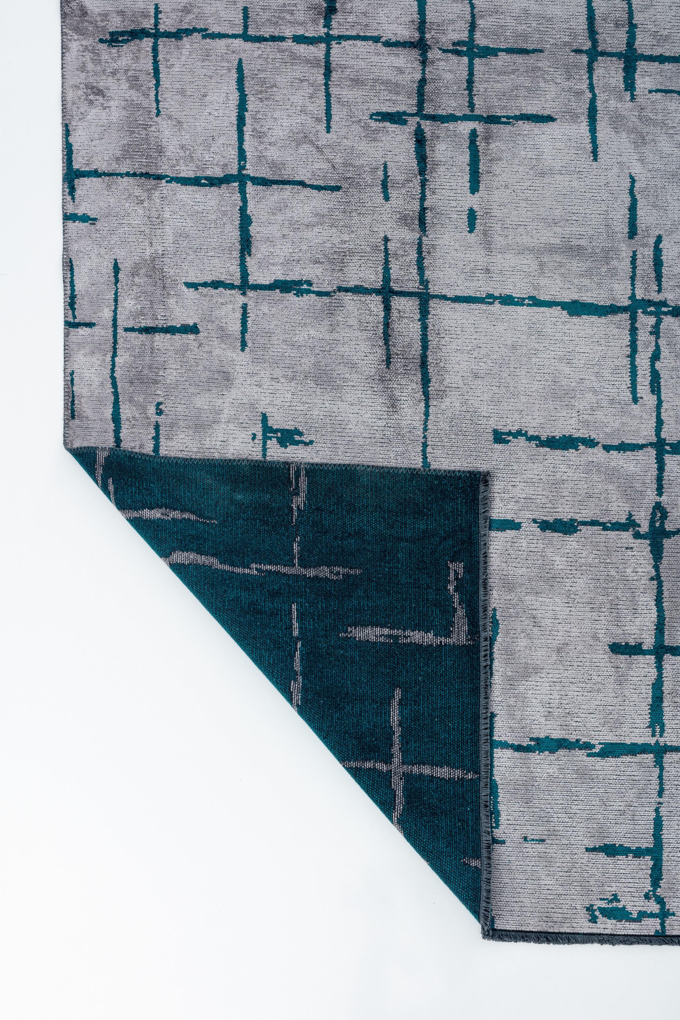 For Sale:  (Gray) Contemporary Geometric Luxury Area Rug 3