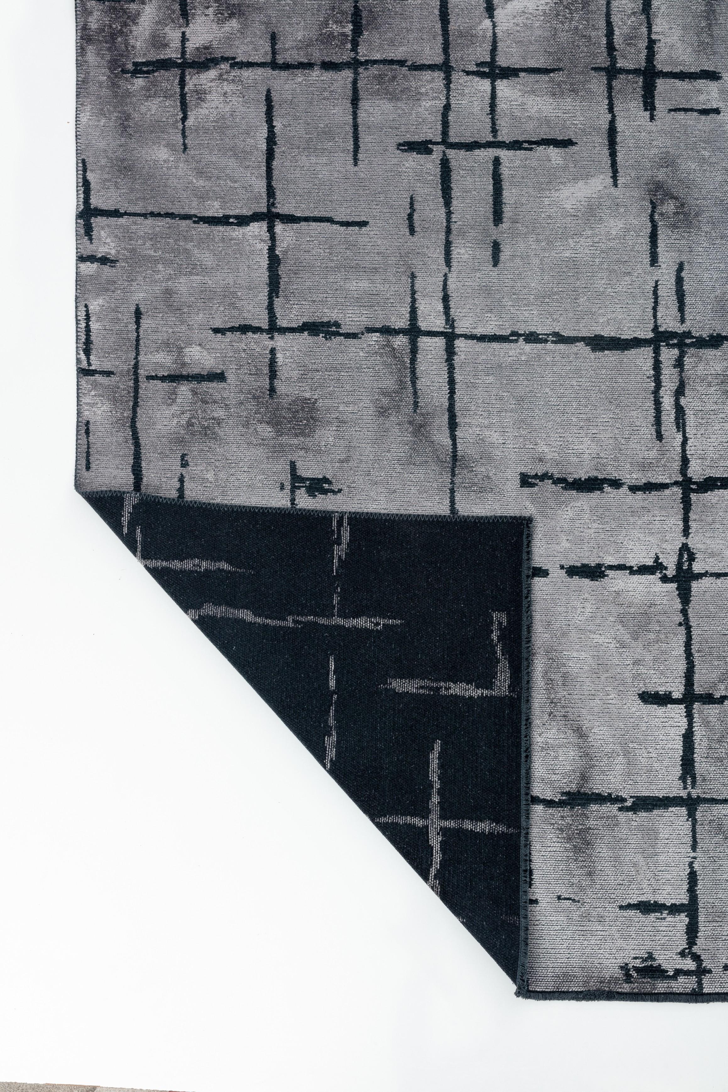 For Sale:  (Gray) Contemporary Geometric Luxury Area Rug 3