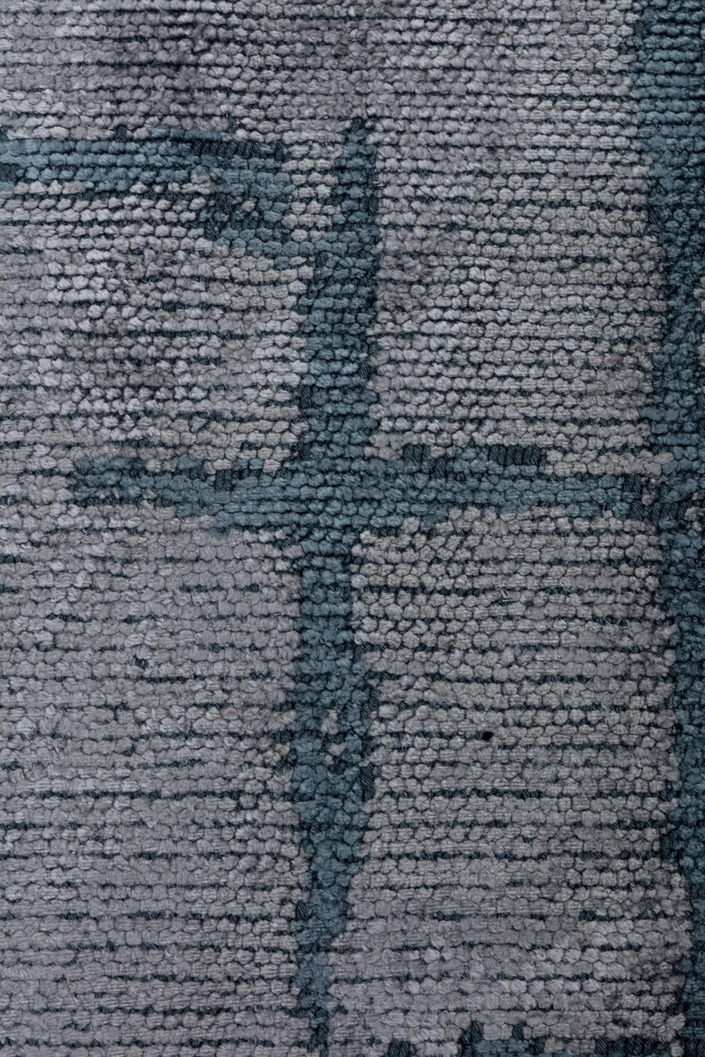 For Sale:  (Gray) Contemporary Geometric Luxury Area Rug 5