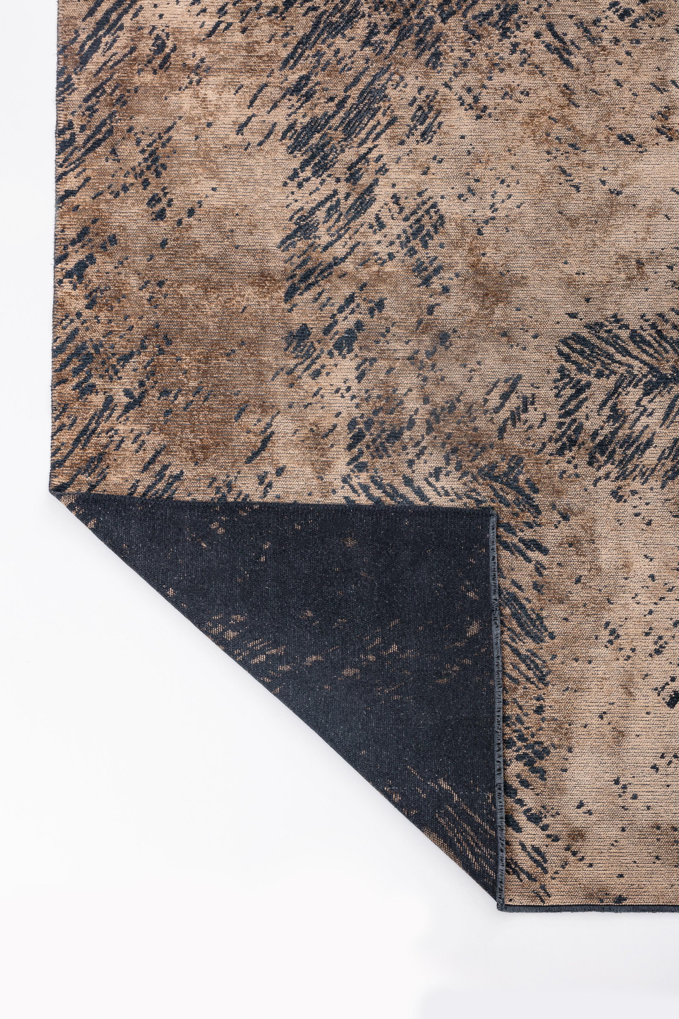 Im Angebot: Modern  Abstrakter luxuriöser Vorleger,  (Braun) 3