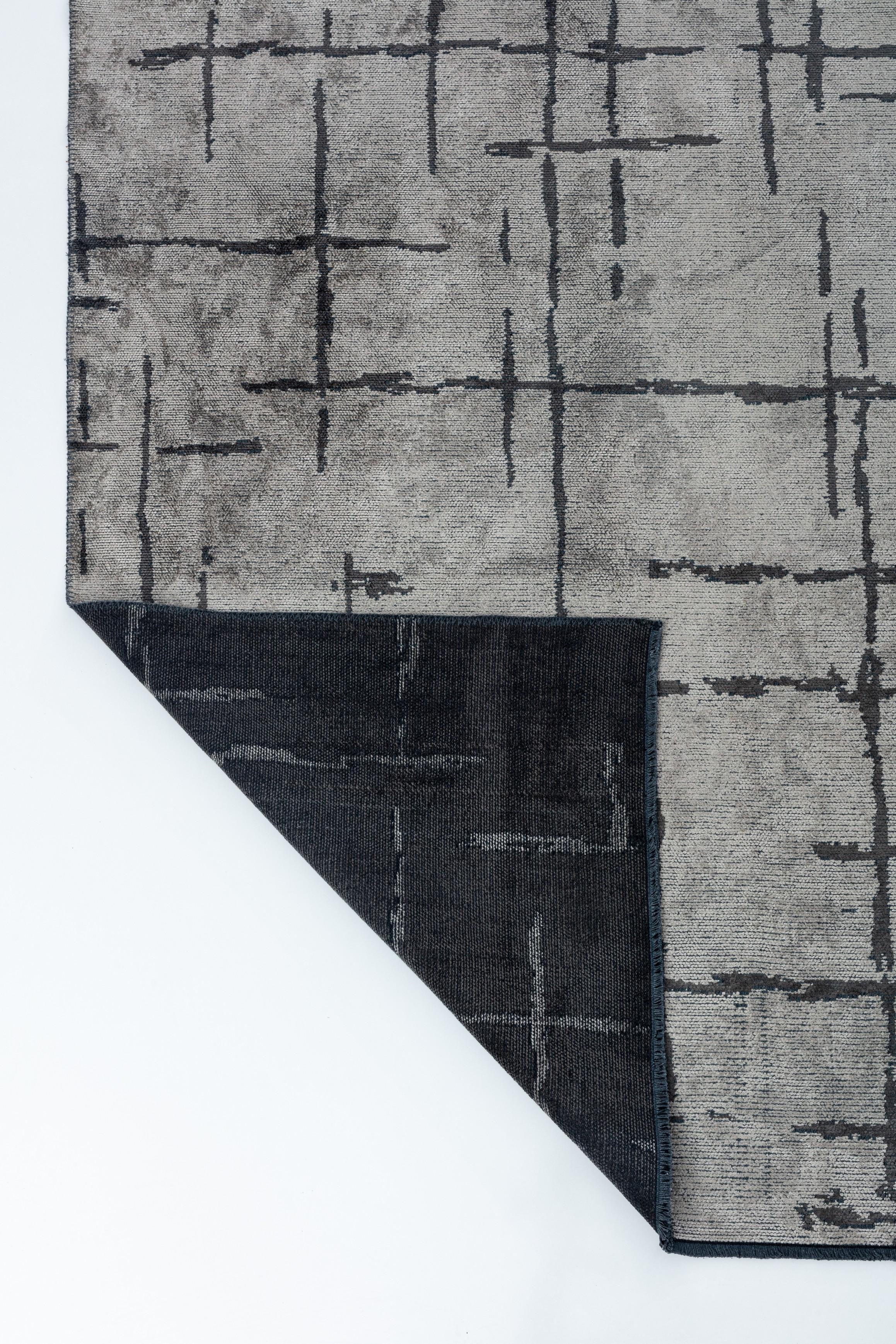 For Sale:  (Gray) Contemporary Geometric Luxury Area Rug 3