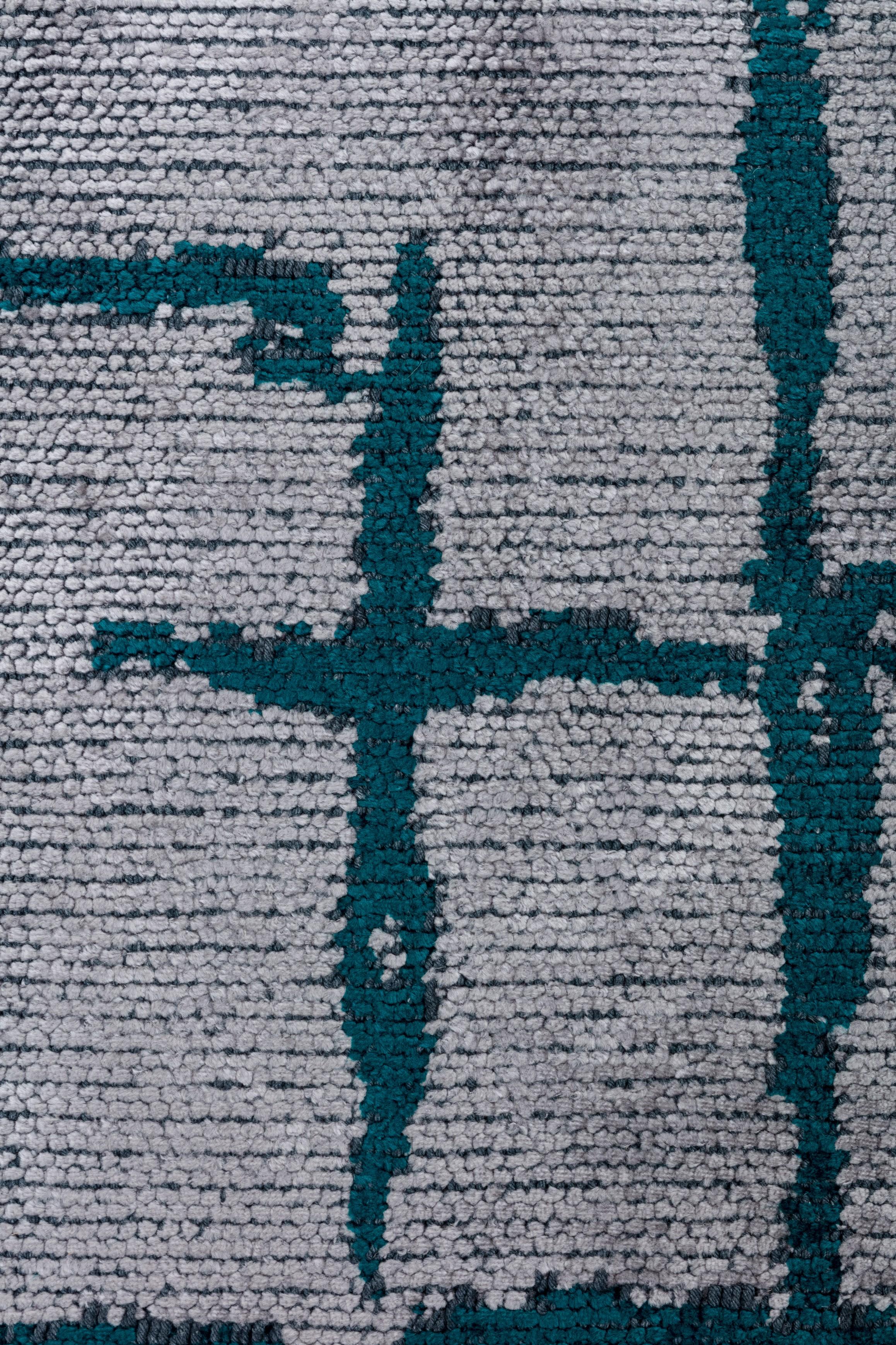 For Sale:  (Gray) Contemporary Geometric Luxury Area Rug 5