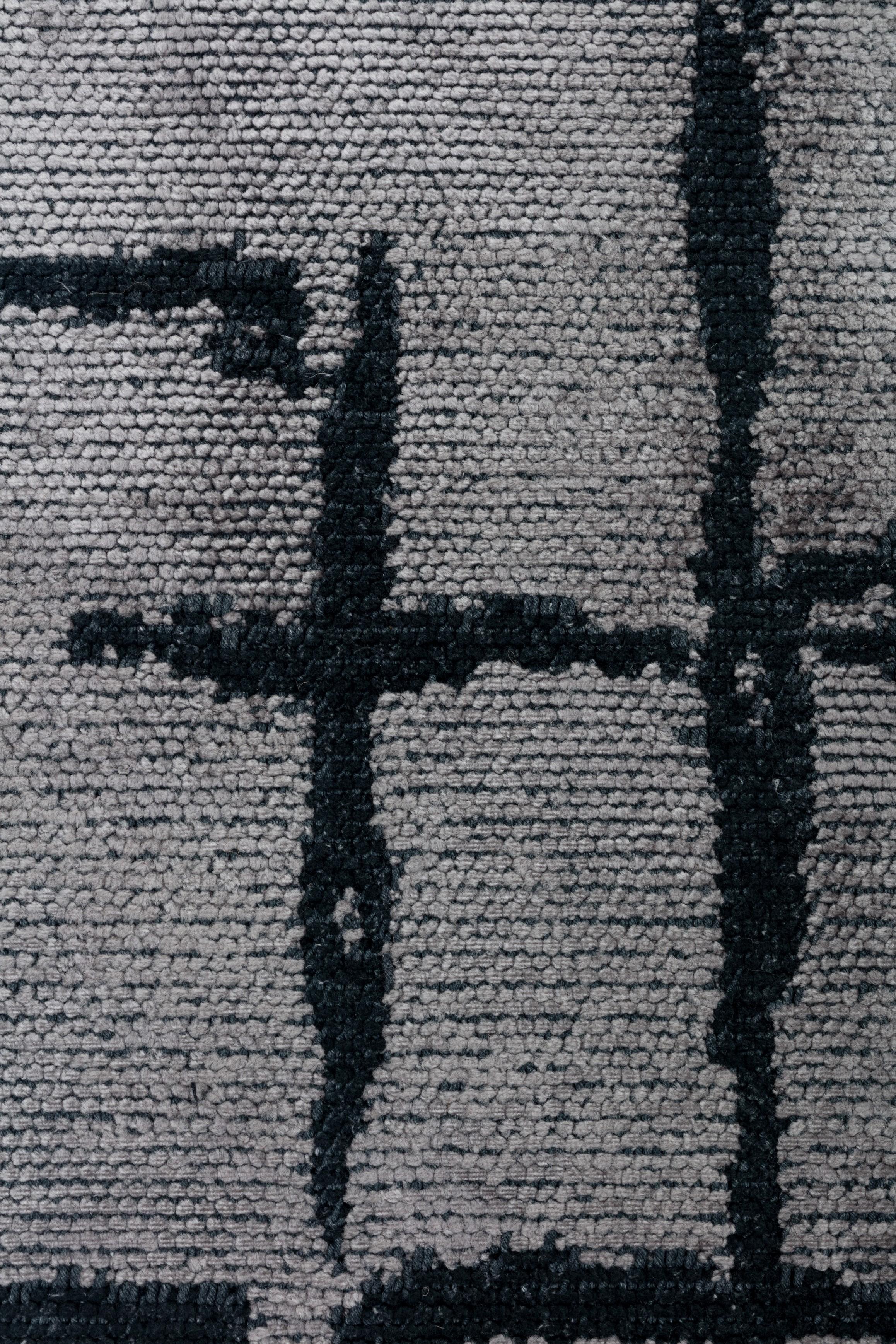 For Sale:  (Gray) Contemporary Geometric Luxury Area Rug 5