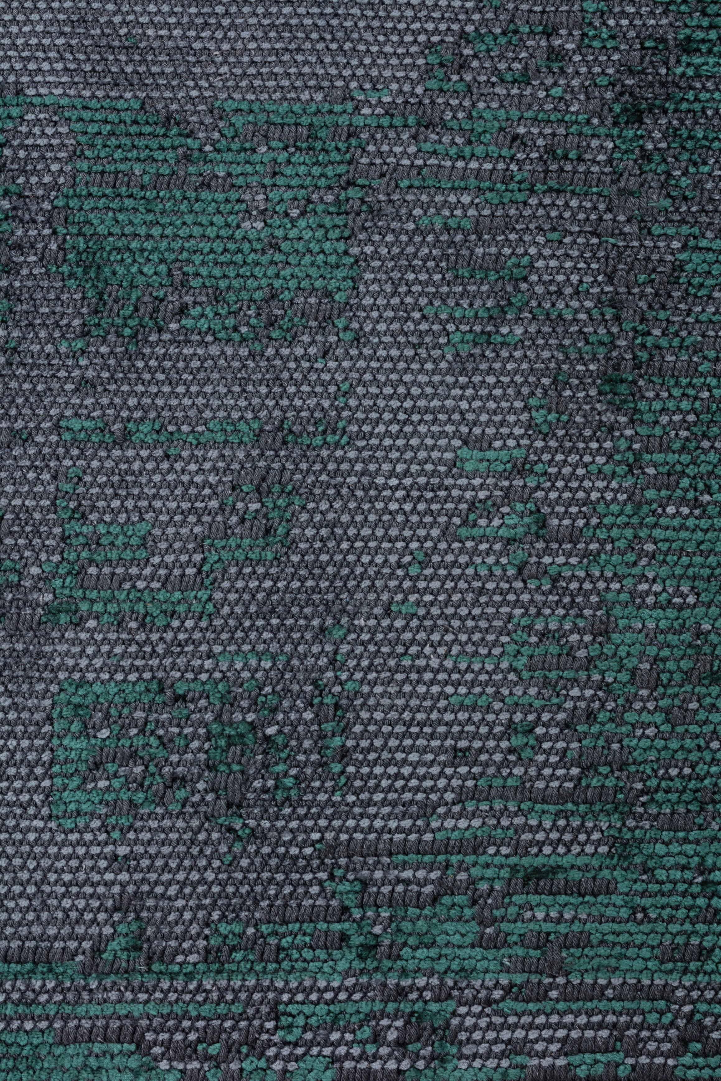 in vendita:  (Verde) Tappeto di lusso moderno astratto rifinito a mano 5