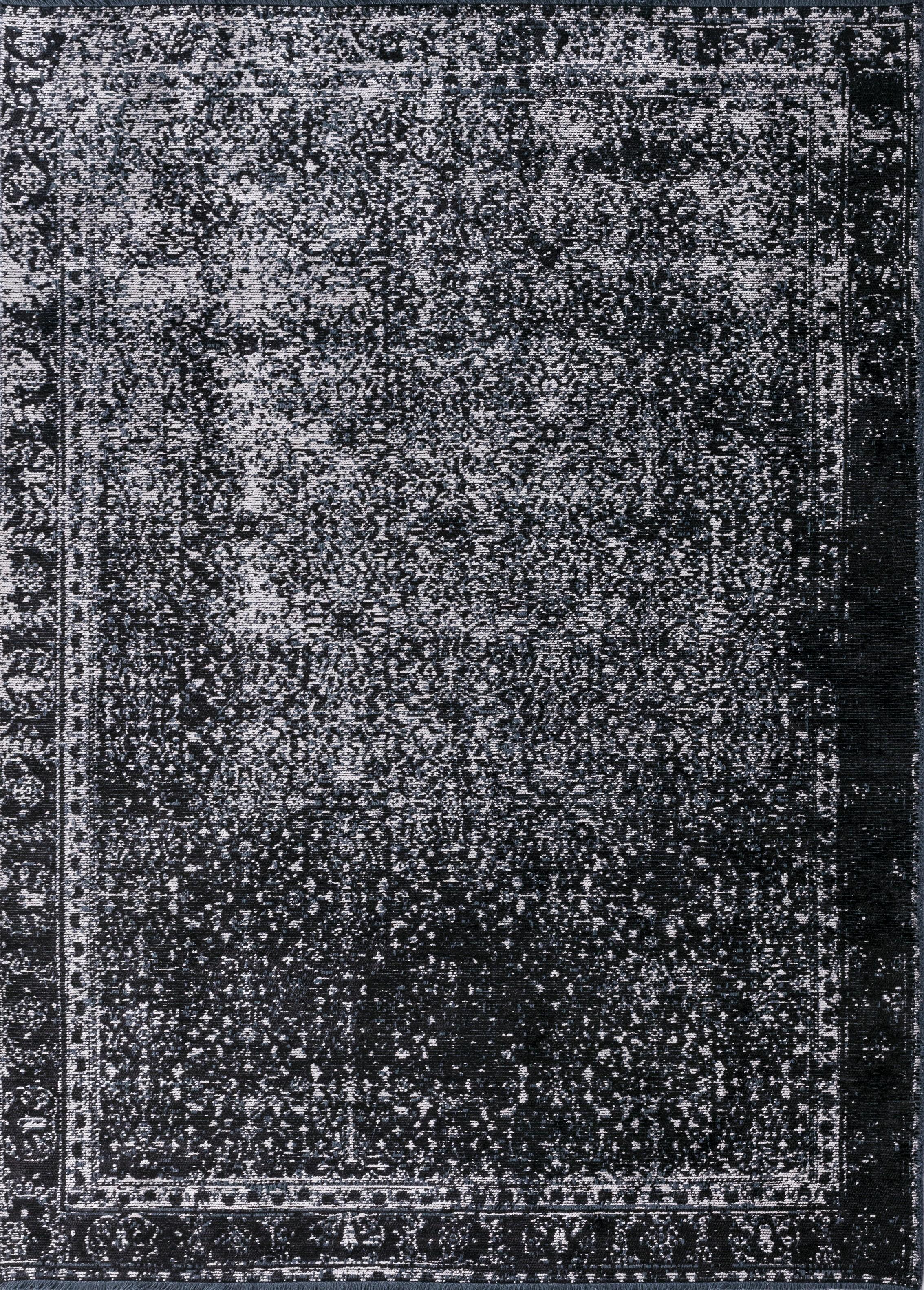 For Sale:  (Black) Contemporary Damask Luxury Area Rug