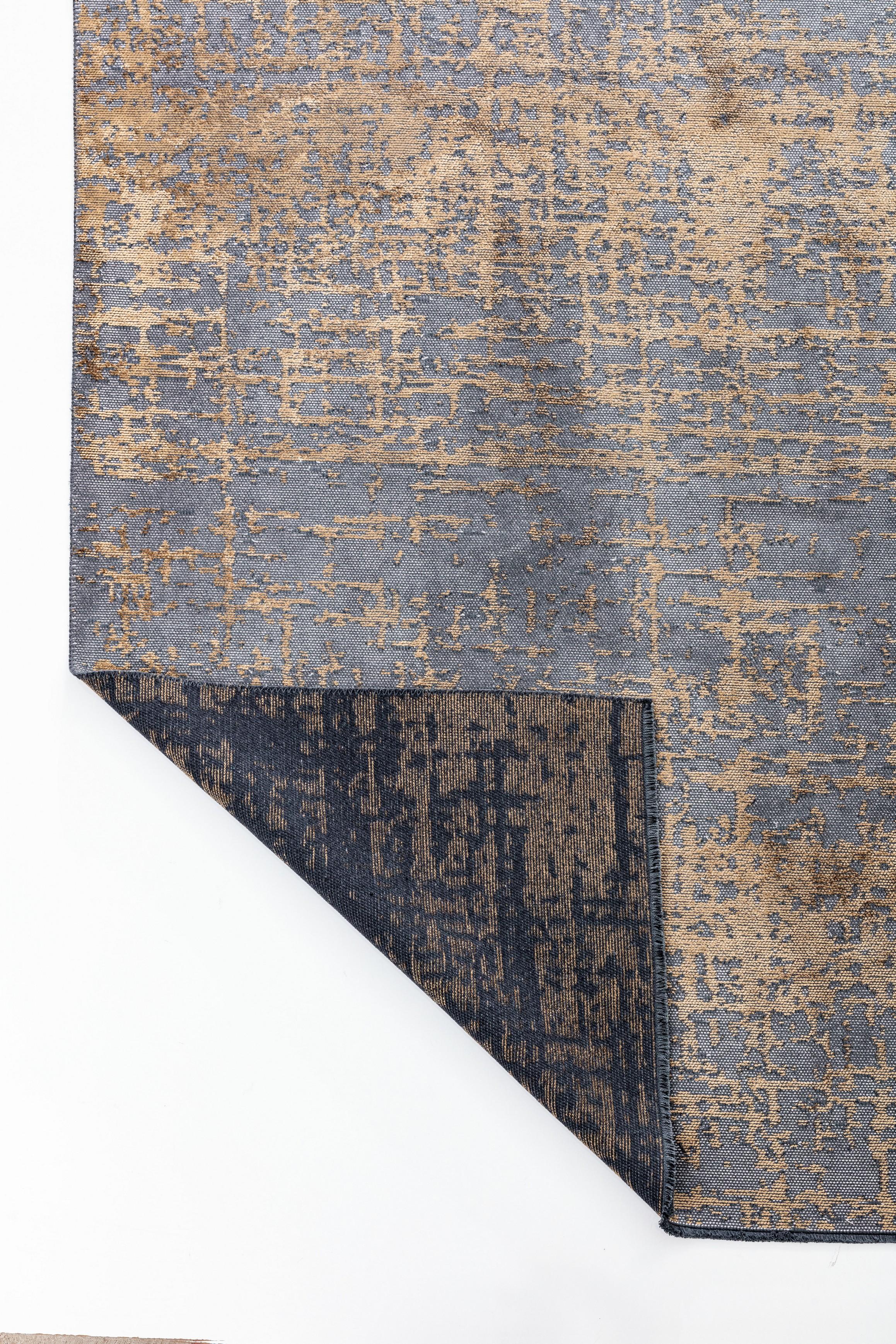 En venta: Alfombra Abstracta Moderna de Lujo Acabada a Mano  (Marrón) 3