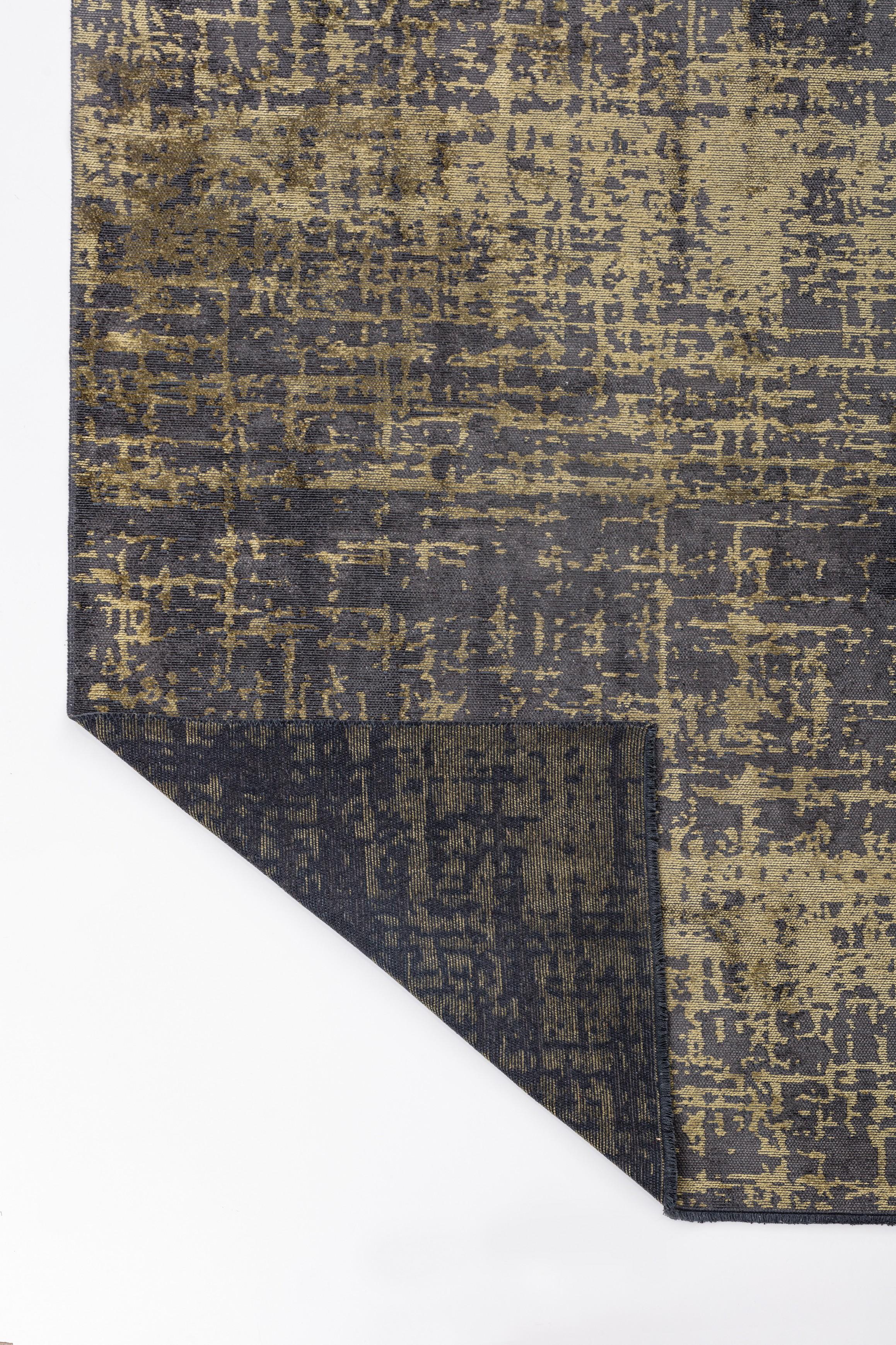 En venta: Alfombra Abstracta Moderna de Lujo Acabada a Mano  (Gris) 3
