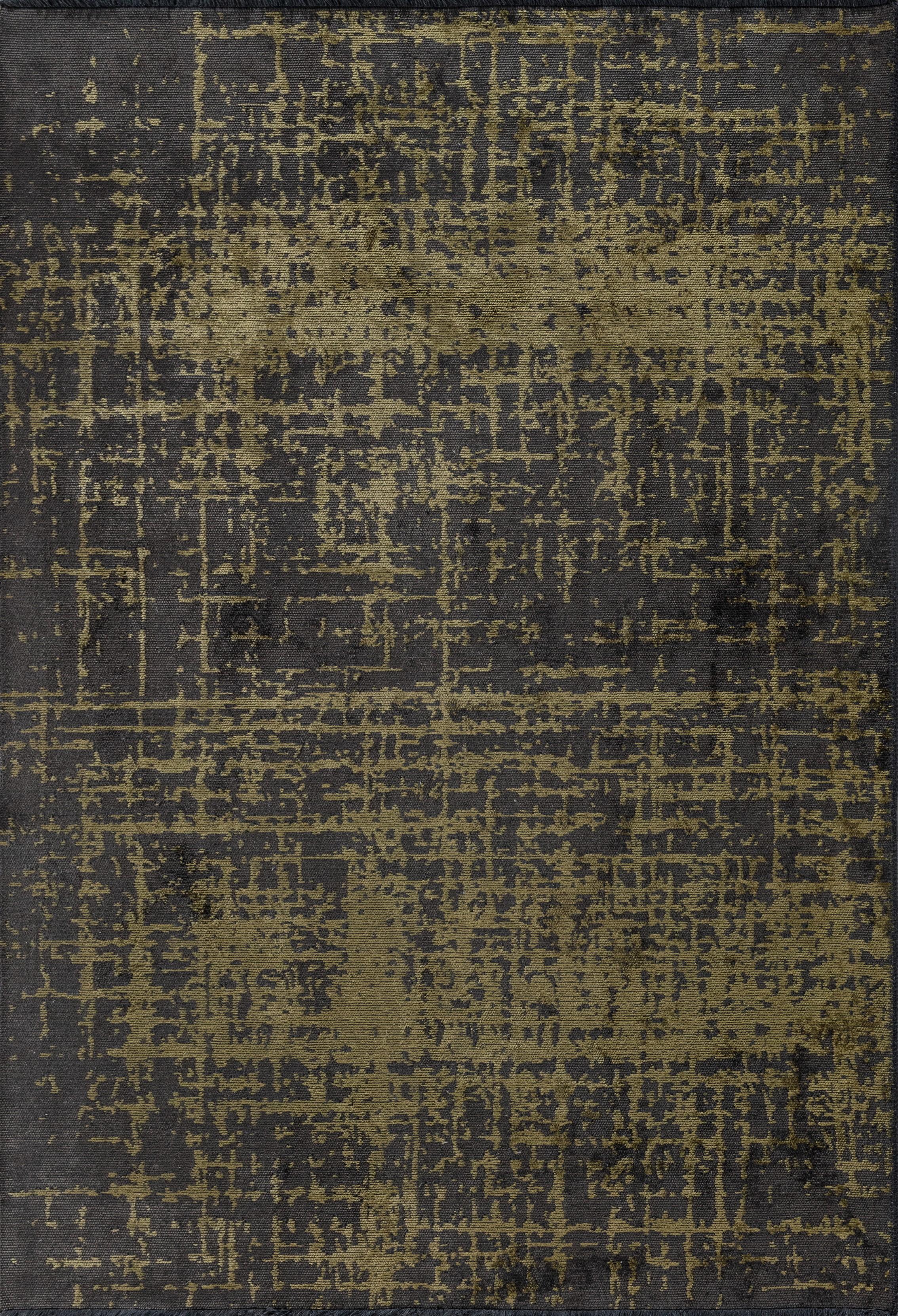 En venta: Alfombra Abstracta Moderna de Lujo Acabada a Mano  (Gris)