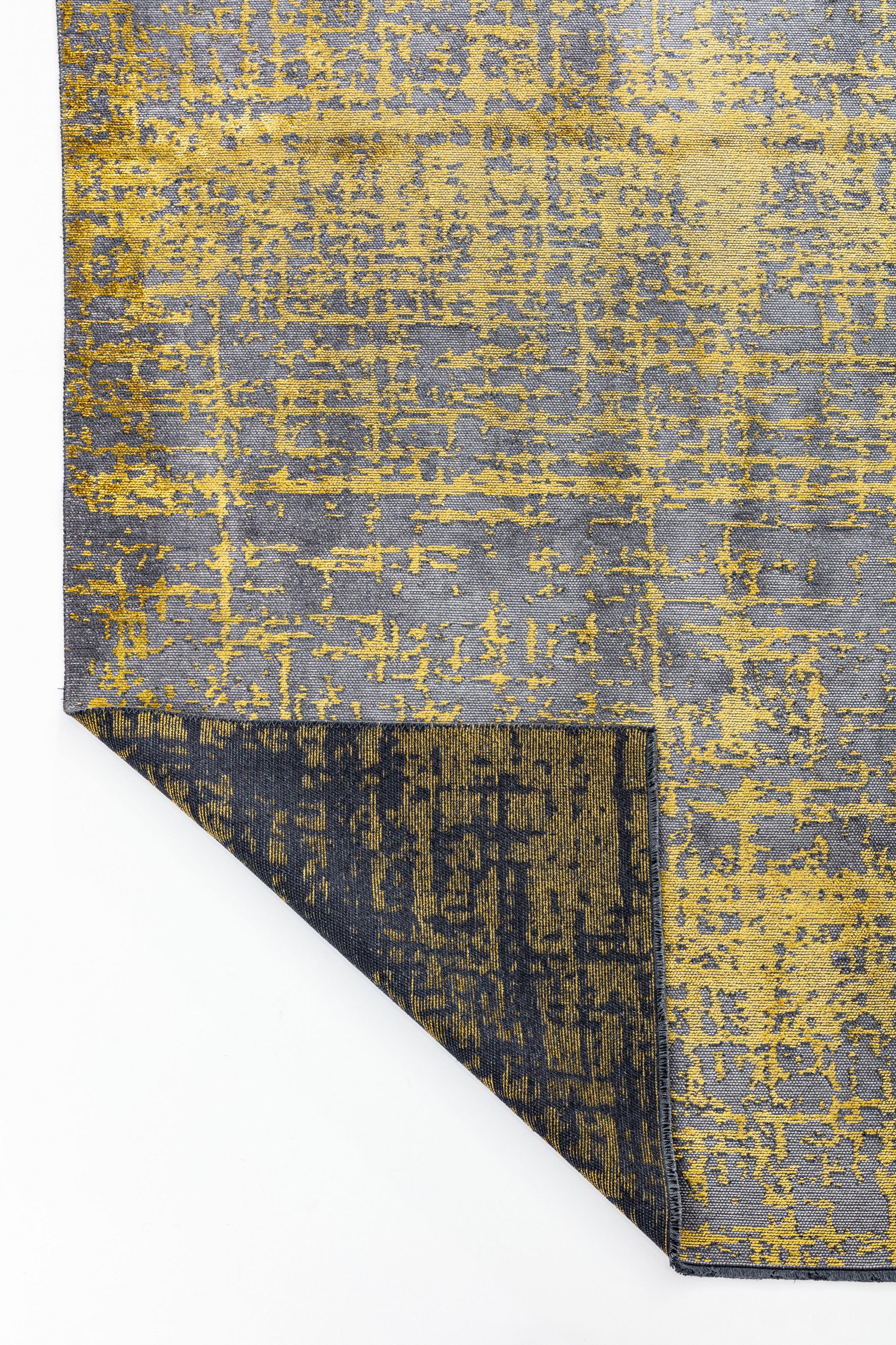 En venta: Alfombra Abstracta Moderna de Lujo Acabada a Mano  (Gris) 3
