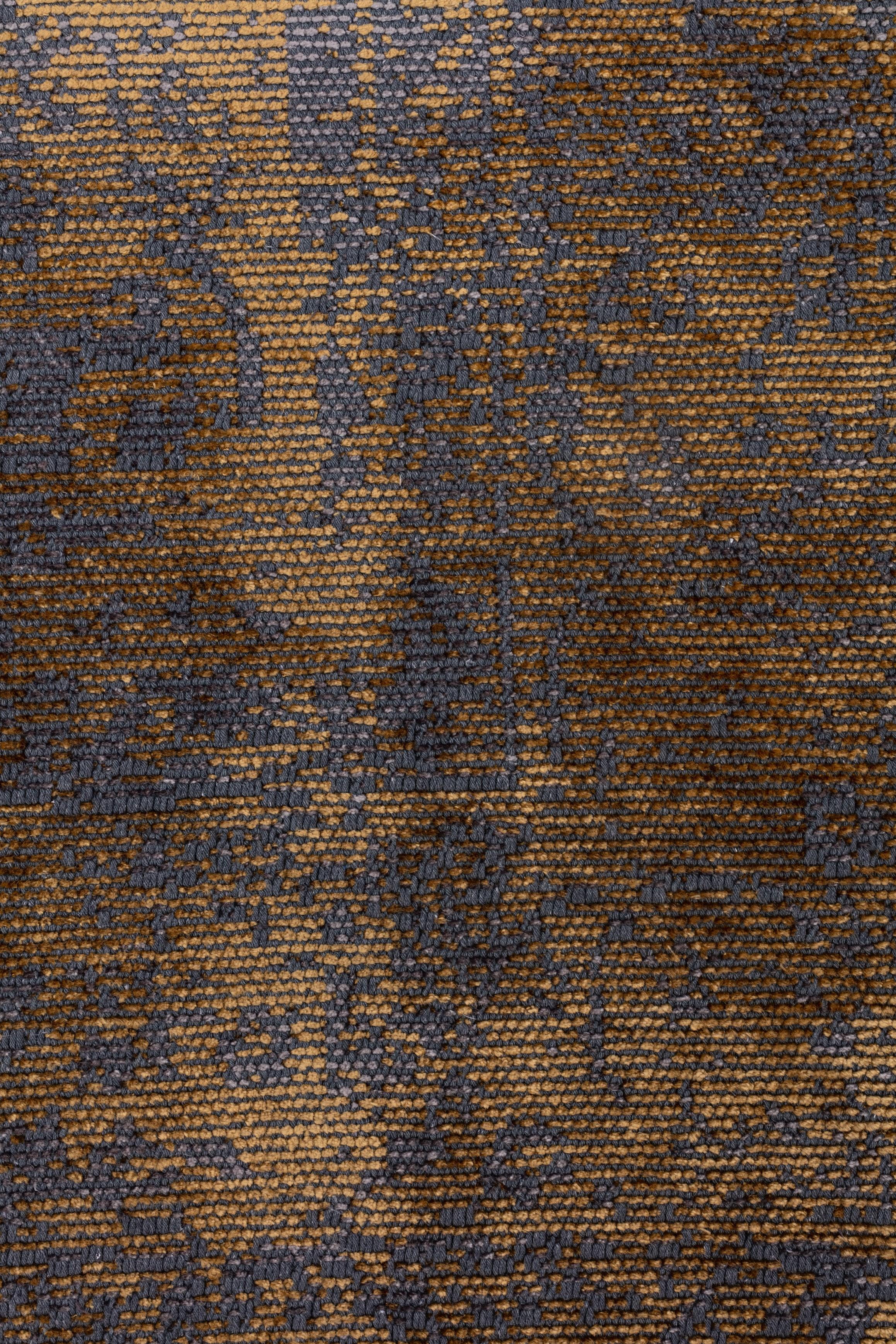 En vente :  (Jaune) Tapis traditionnel oriental de luxe 3