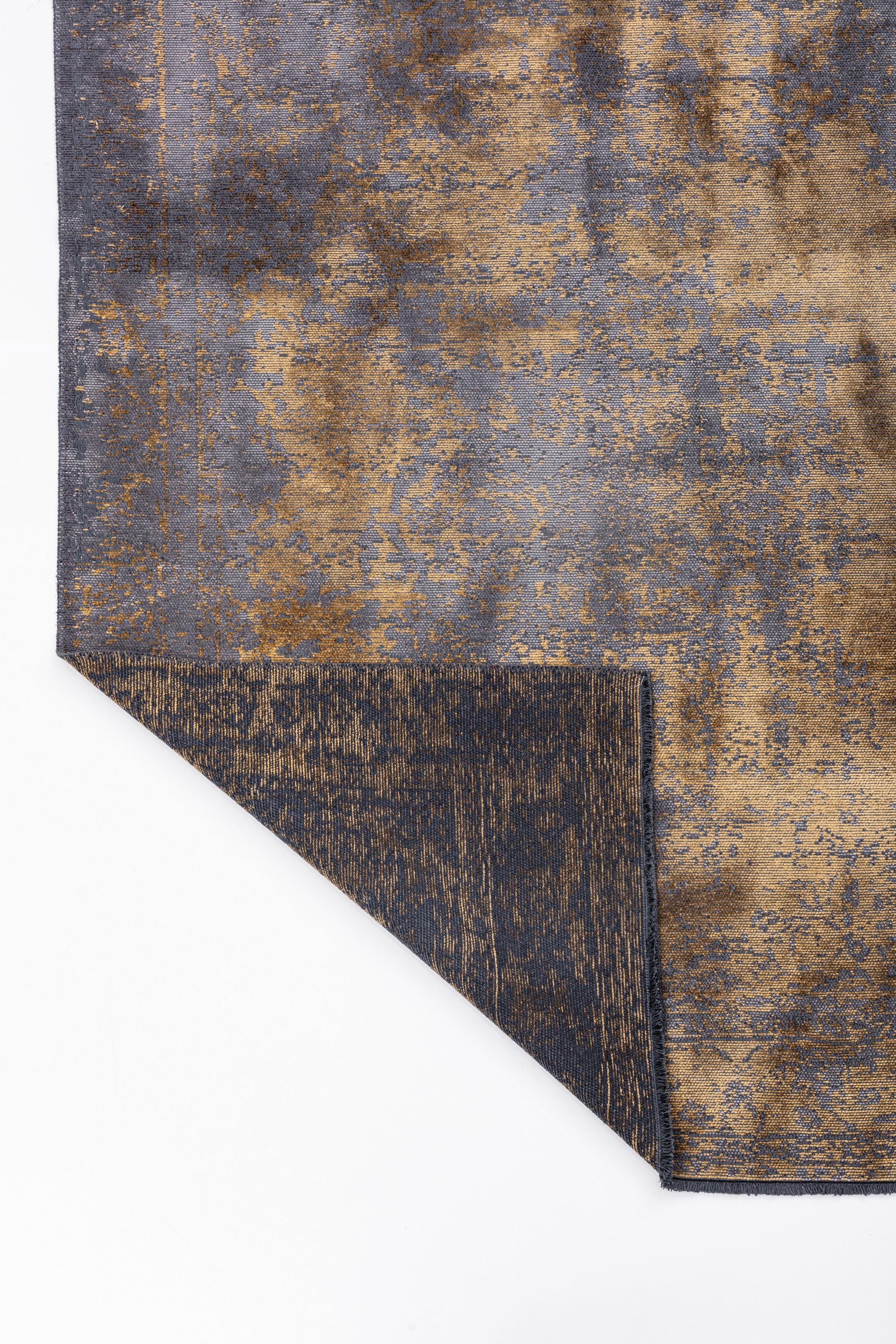 En vente :  (Jaune) Tapis traditionnel oriental de luxe 2