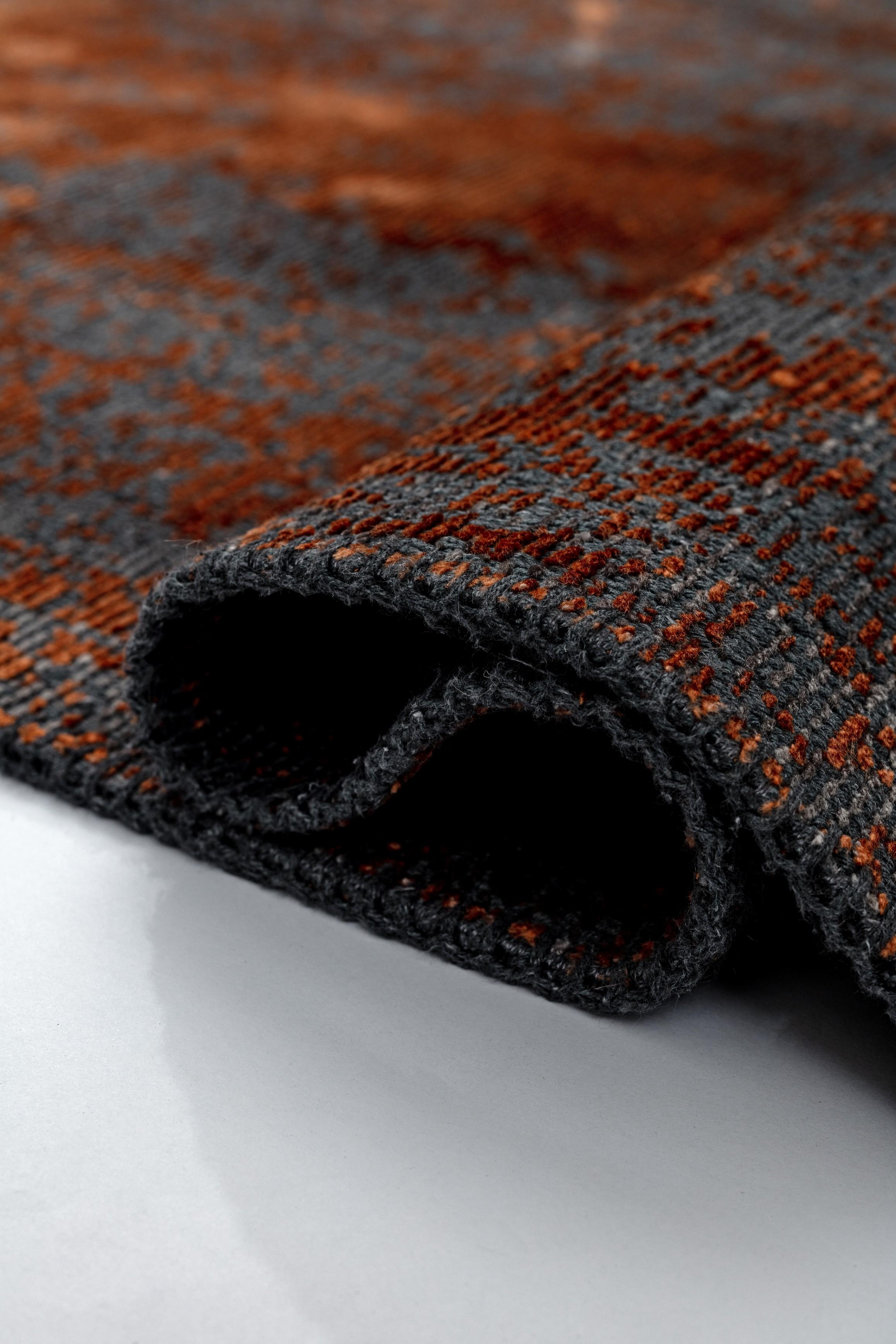 En vente :  (Orange) Tapis traditionnel oriental de luxe 2