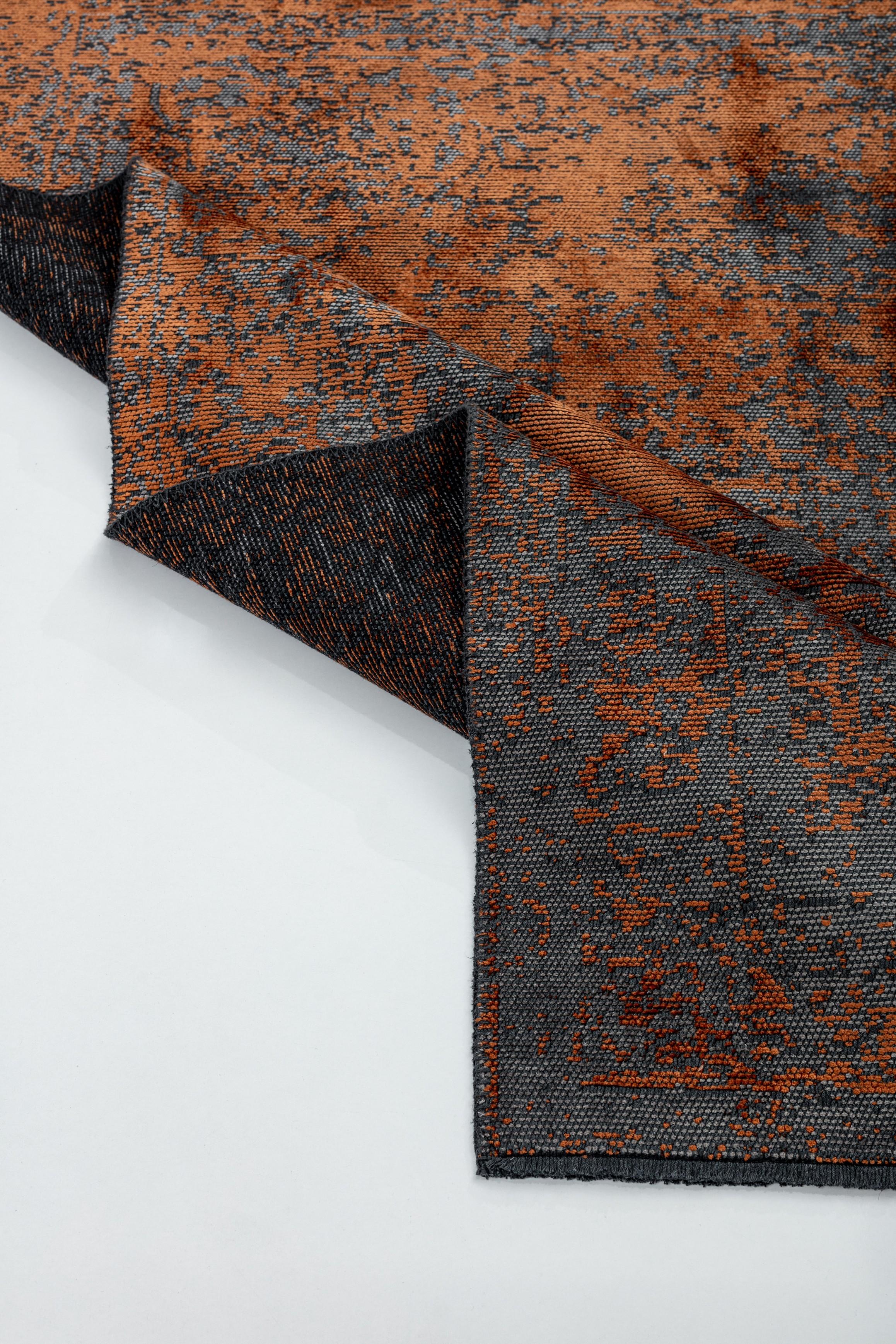 En vente :  (Orange) Tapis traditionnel oriental de luxe 4
