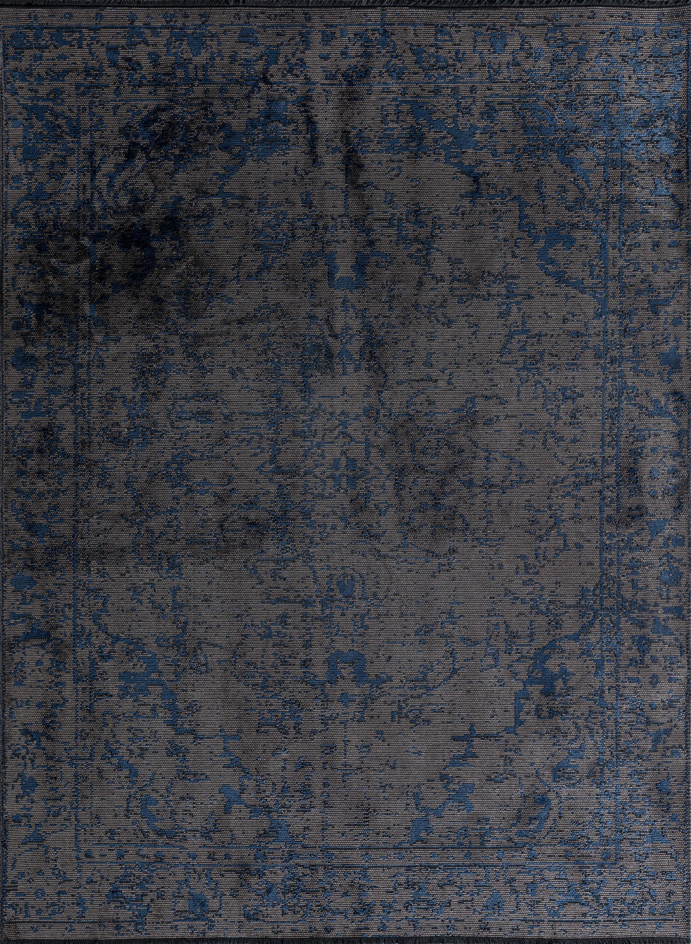 En vente :  (Bleu) Tapis traditionnel oriental de luxe