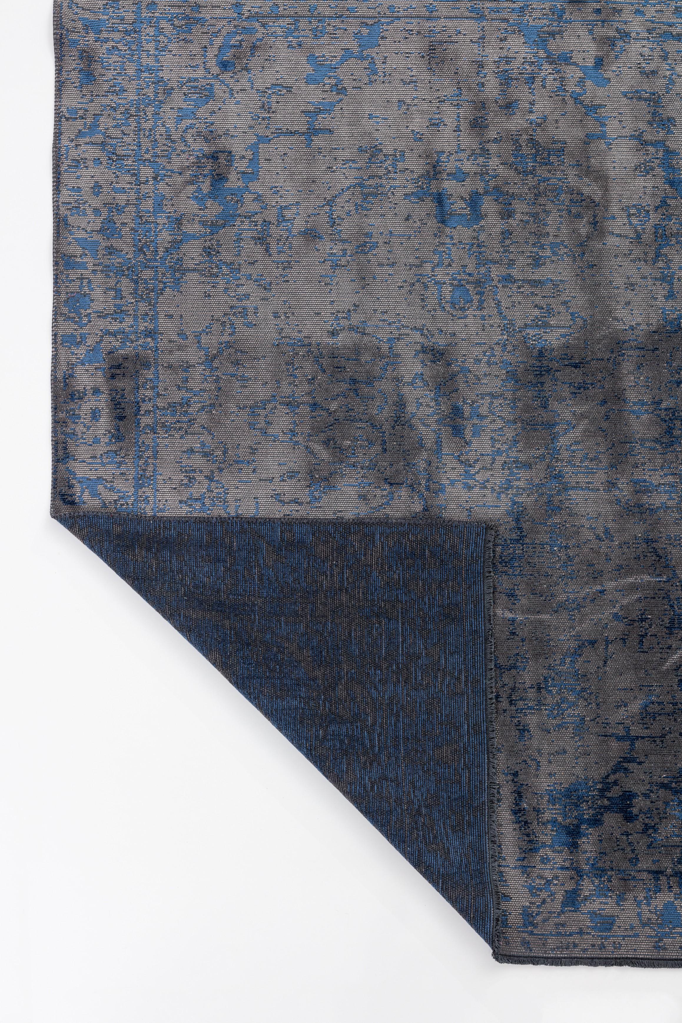 En vente :  (Bleu) Tapis traditionnel oriental de luxe 3