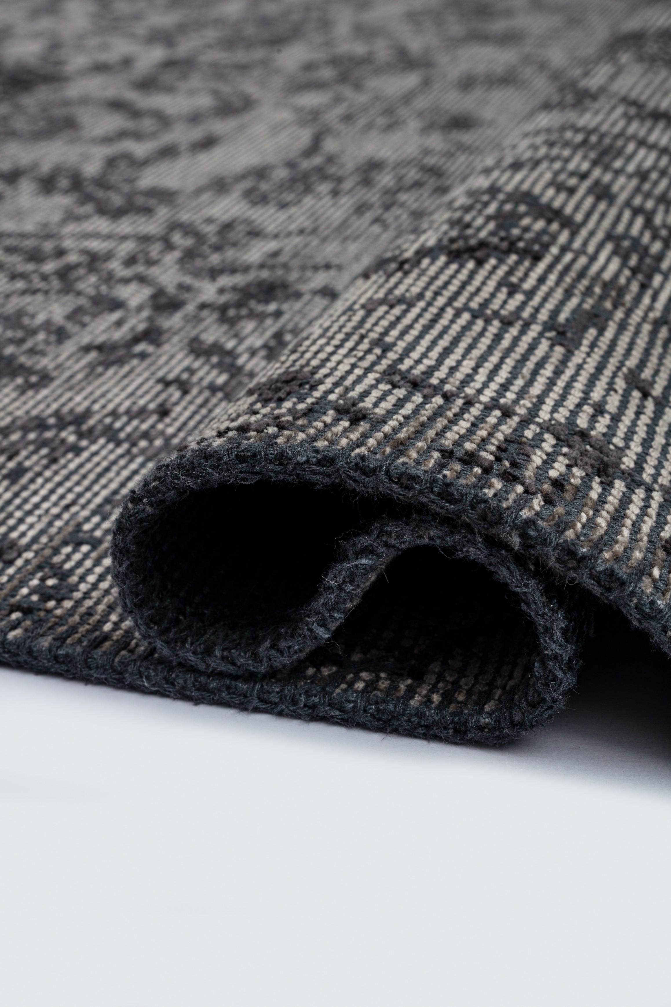 in vendita:  (Grigio) Tappeto di lusso moderno Toile rifinito a mano 2
