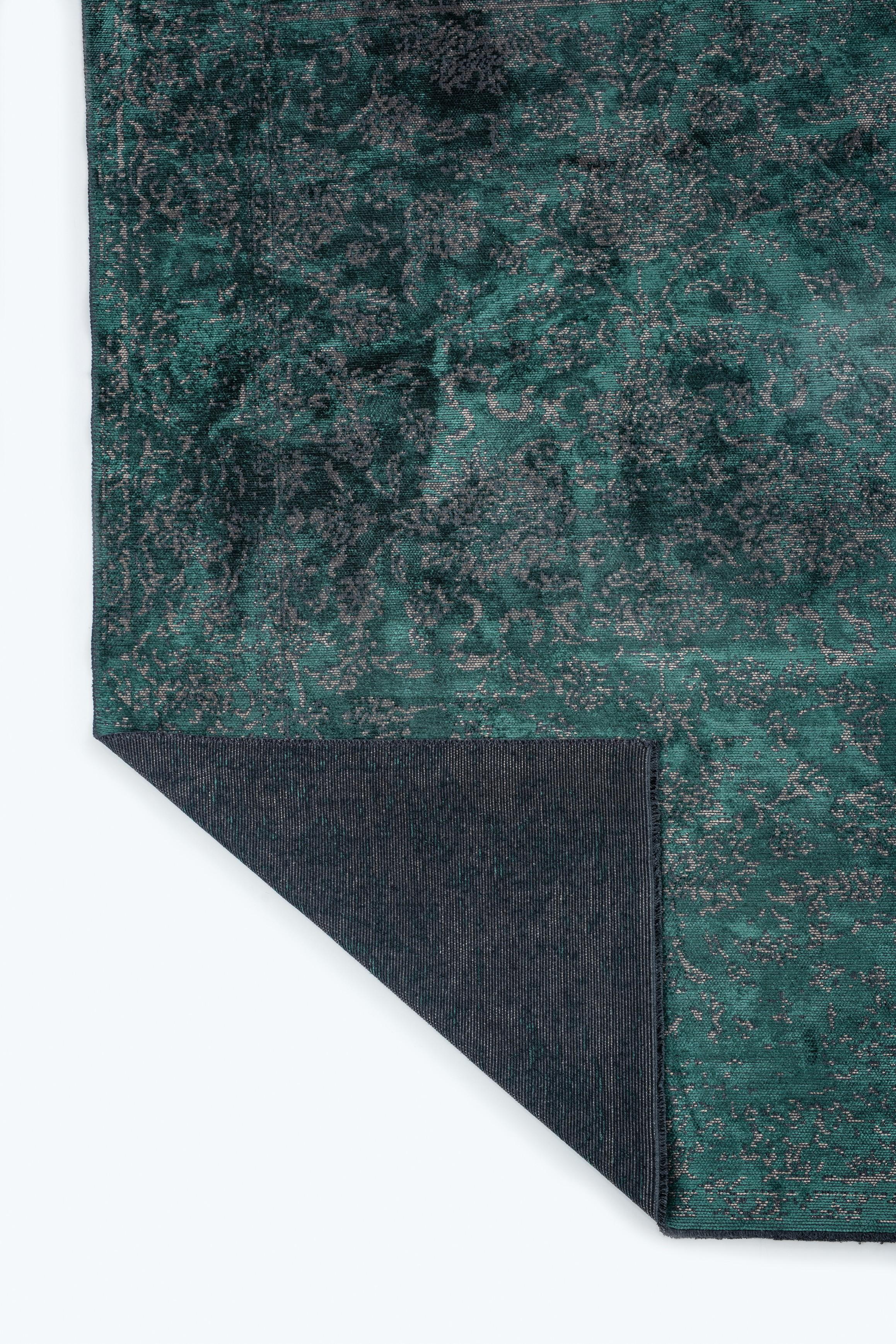 in vendita:  (Verde) Tappeto di lusso moderno Toile rifinito a mano 3