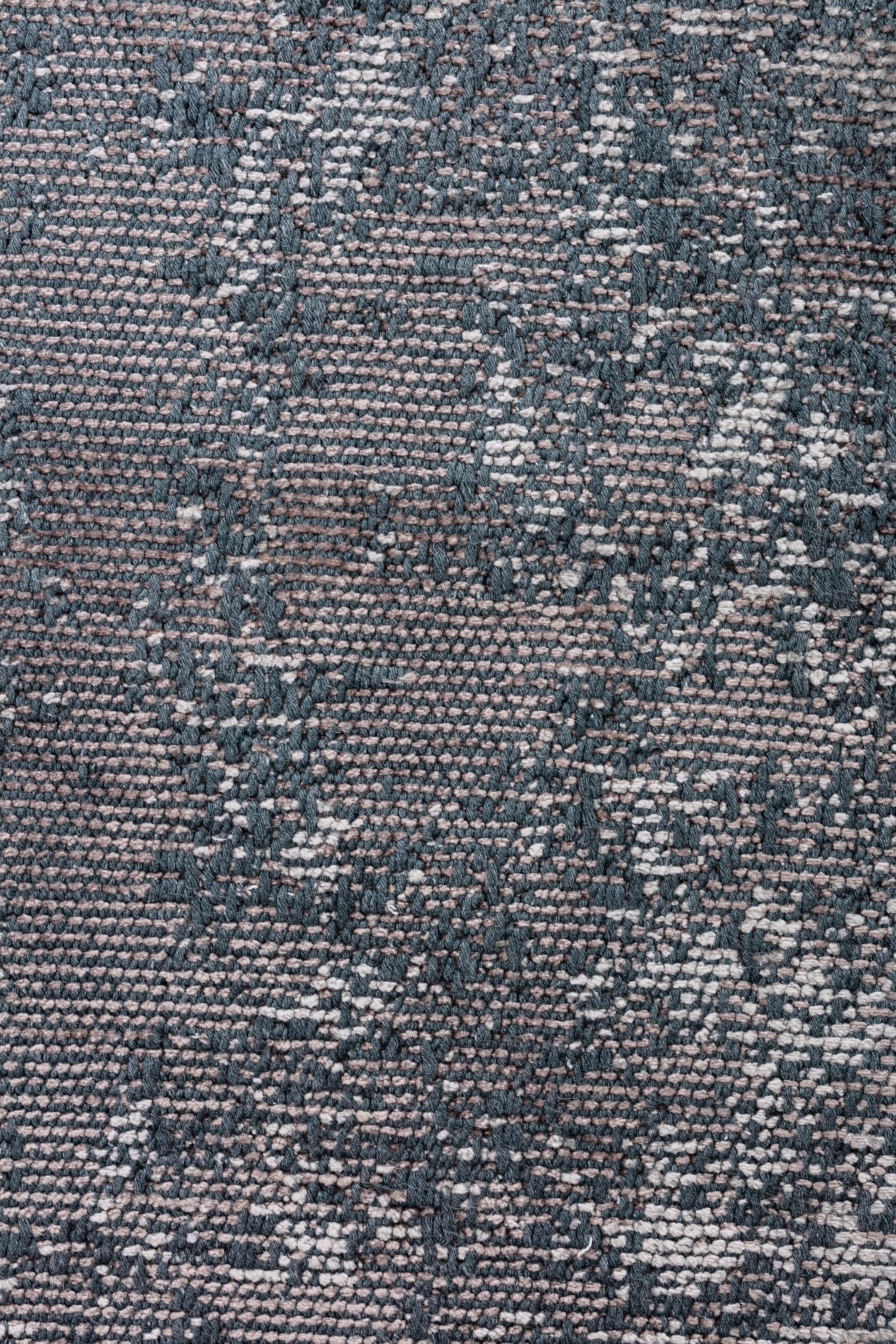 En vente :  (Gris) Tapis de sol Contemporary Damask Luxury Hand-Finished 5