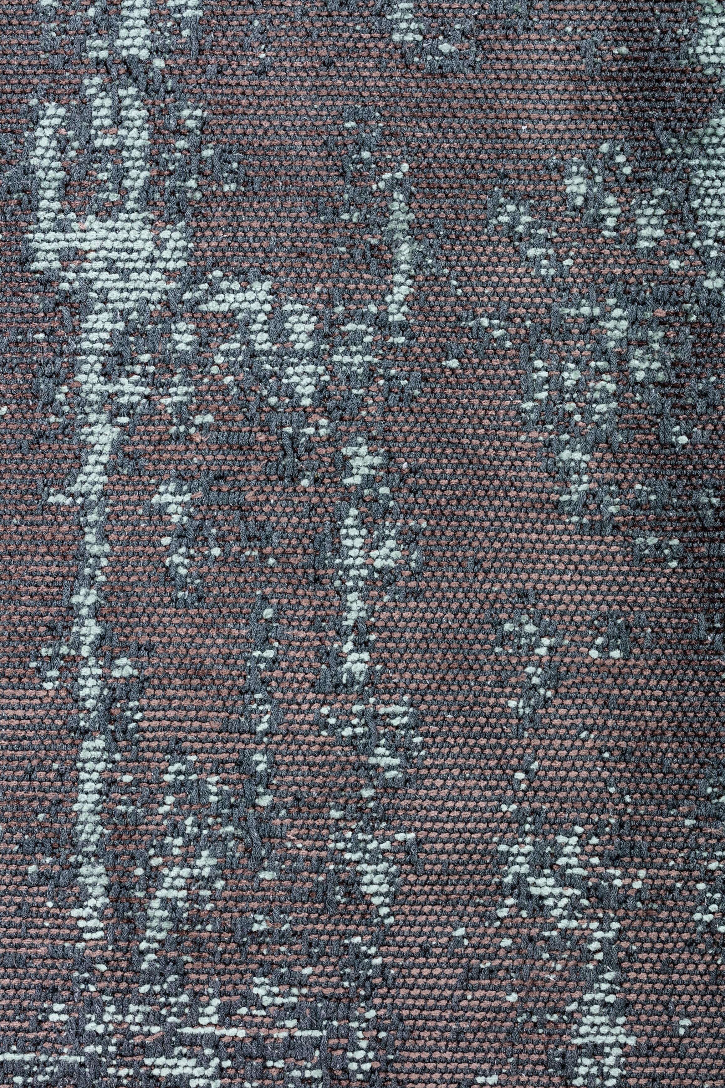 En vente :  (Marron) Tapis de sol Contemporary Damask Luxury Hand-Finished 5