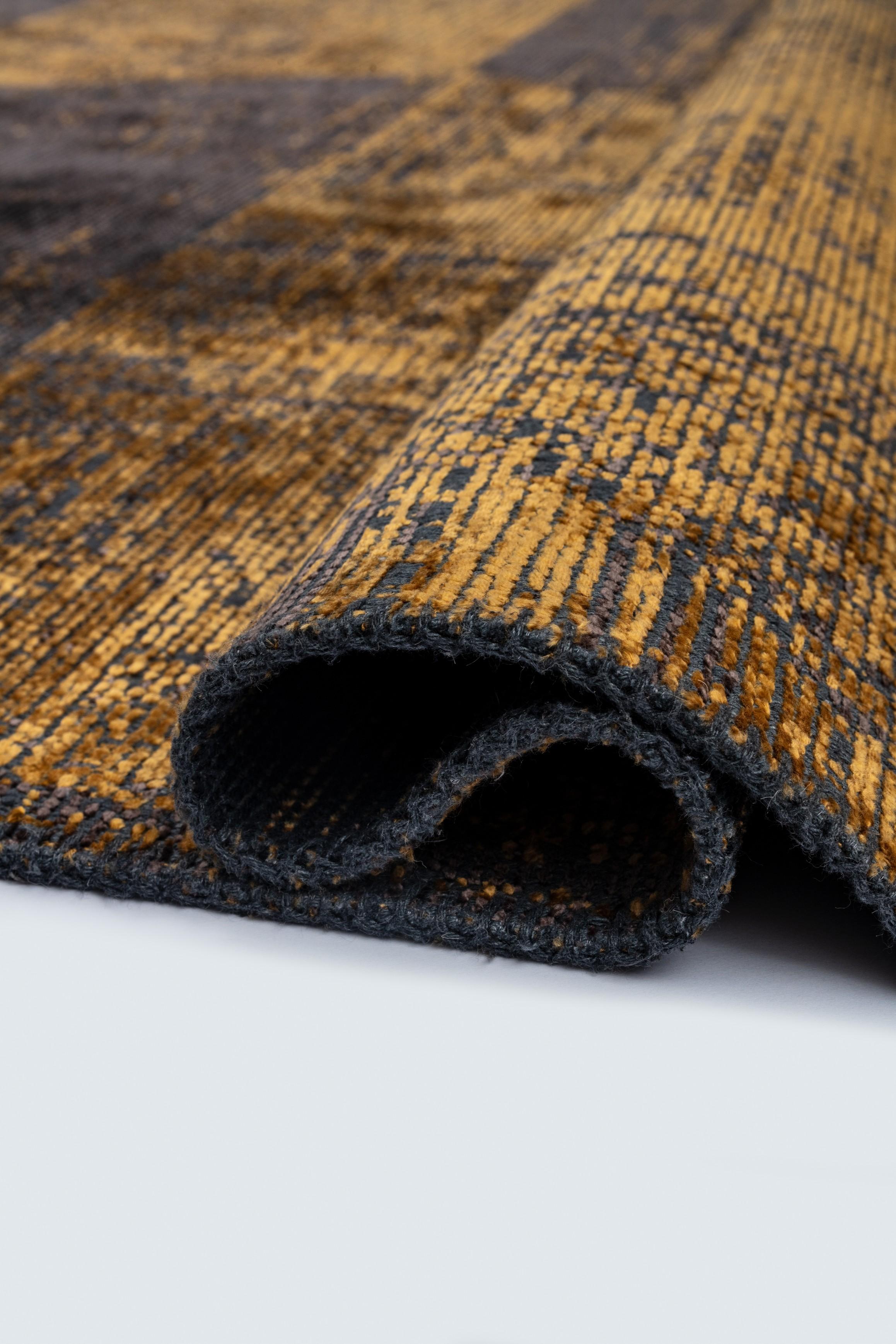 En vente :  (Marron) Tapis de luxe abstrait moderne 2