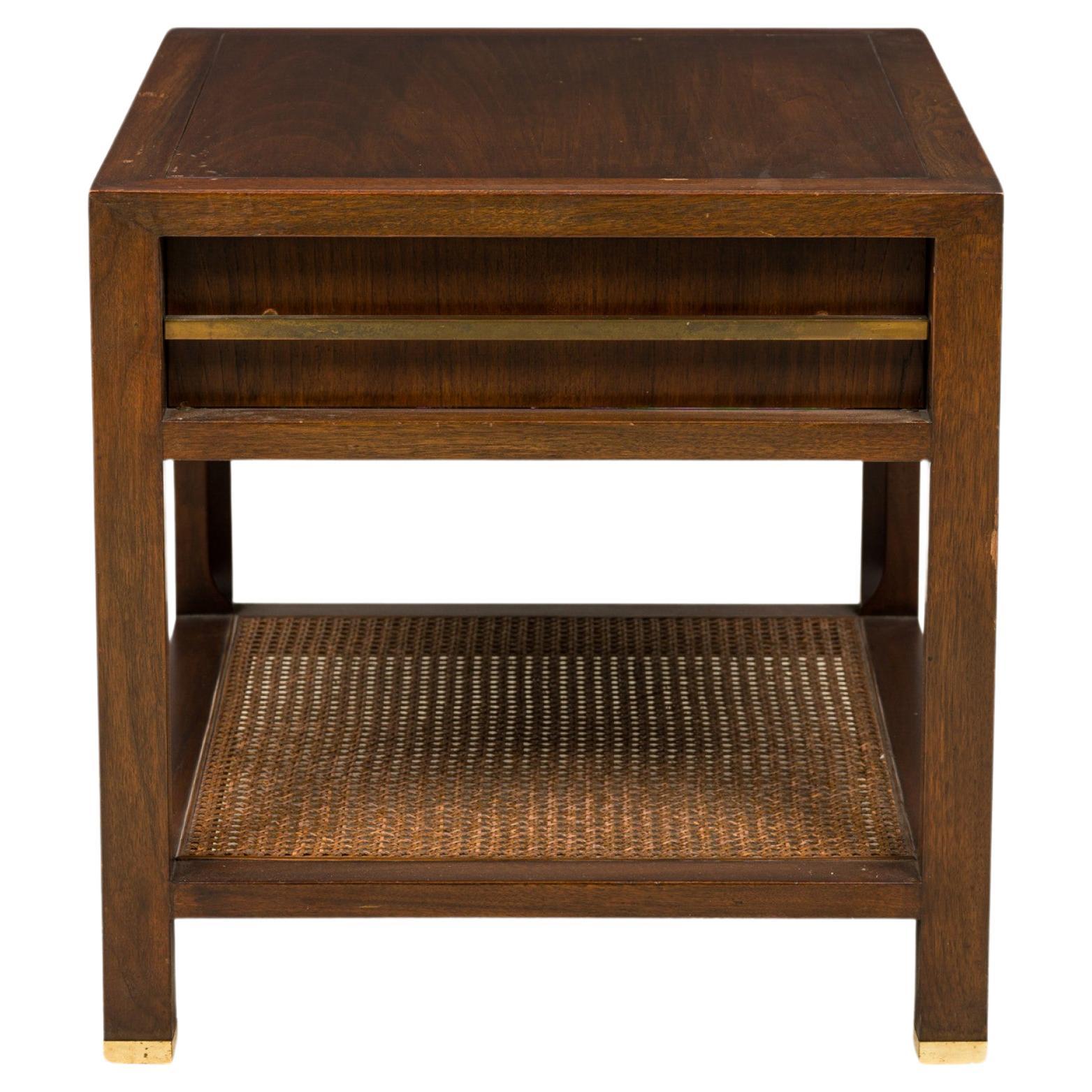 Finn Juhl Side Table by Baker Furniture, Dark Stained Wood, Circa 1955