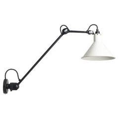 DCW Editions La Lampe Gras N°304 L40 SW Konische Wandleuchte mit weißem Schirm