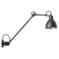 DCW Editions La Lampe Gras N°304 L40 SW Round Wall Lamp in Black Copper Shade