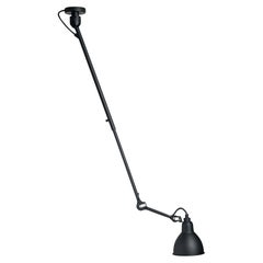 DCW Editions La Lampe Gras N°302 Pendant Light in Black Arm and Black Shade