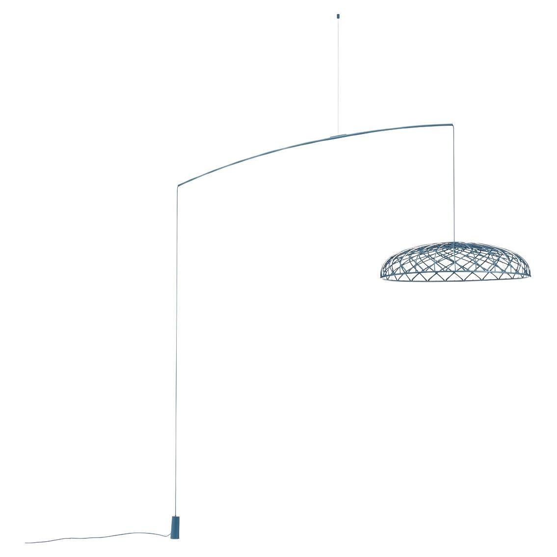 Skynest Motion Floor Lamp in Blue Tomaline by Marcel Wanders, 2022