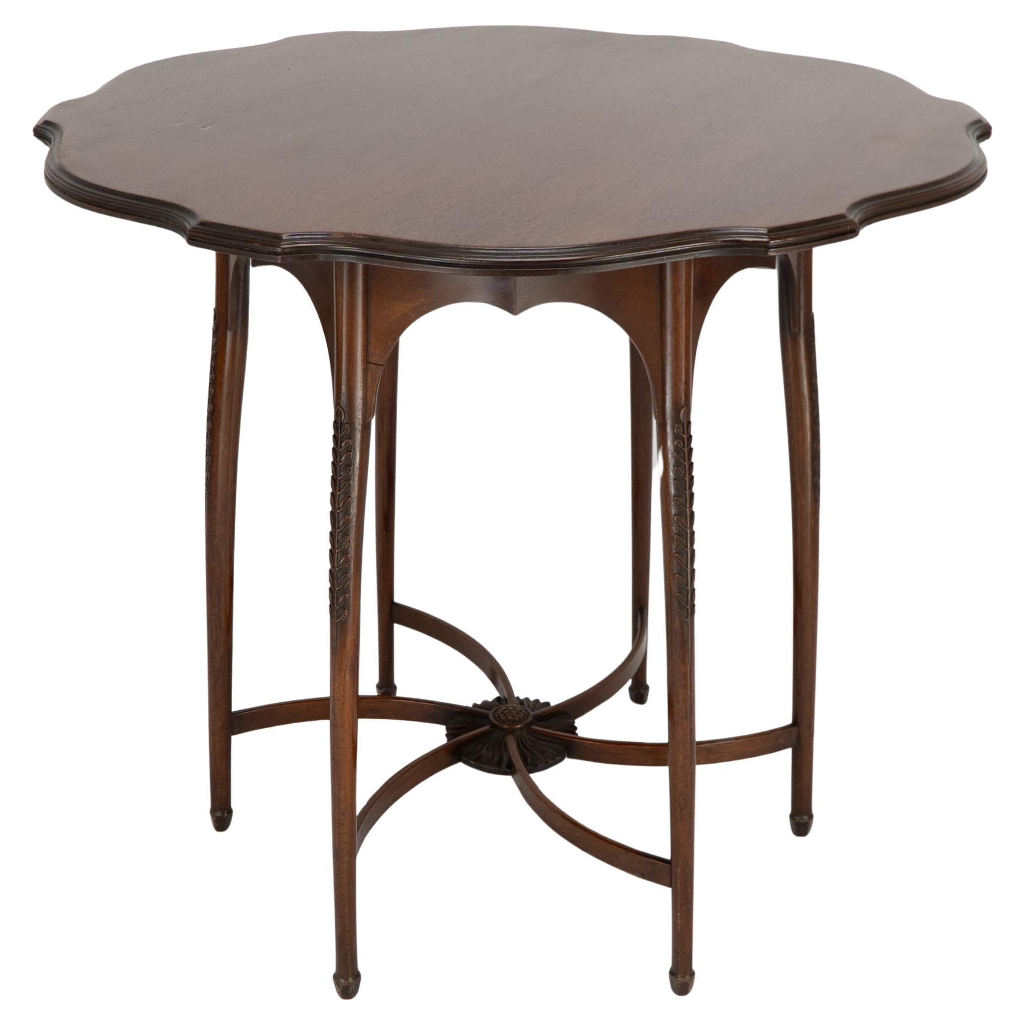 George Jack for Morris and Co. A high Aesthetic Movement circular side table For Sale
