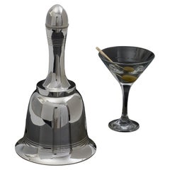 Used Bell-shaped silver-plated cocktail shaker