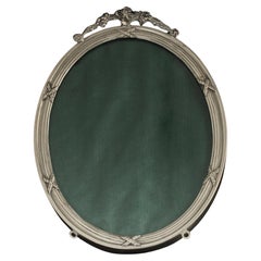 Antique oval sterling silver photograph frame