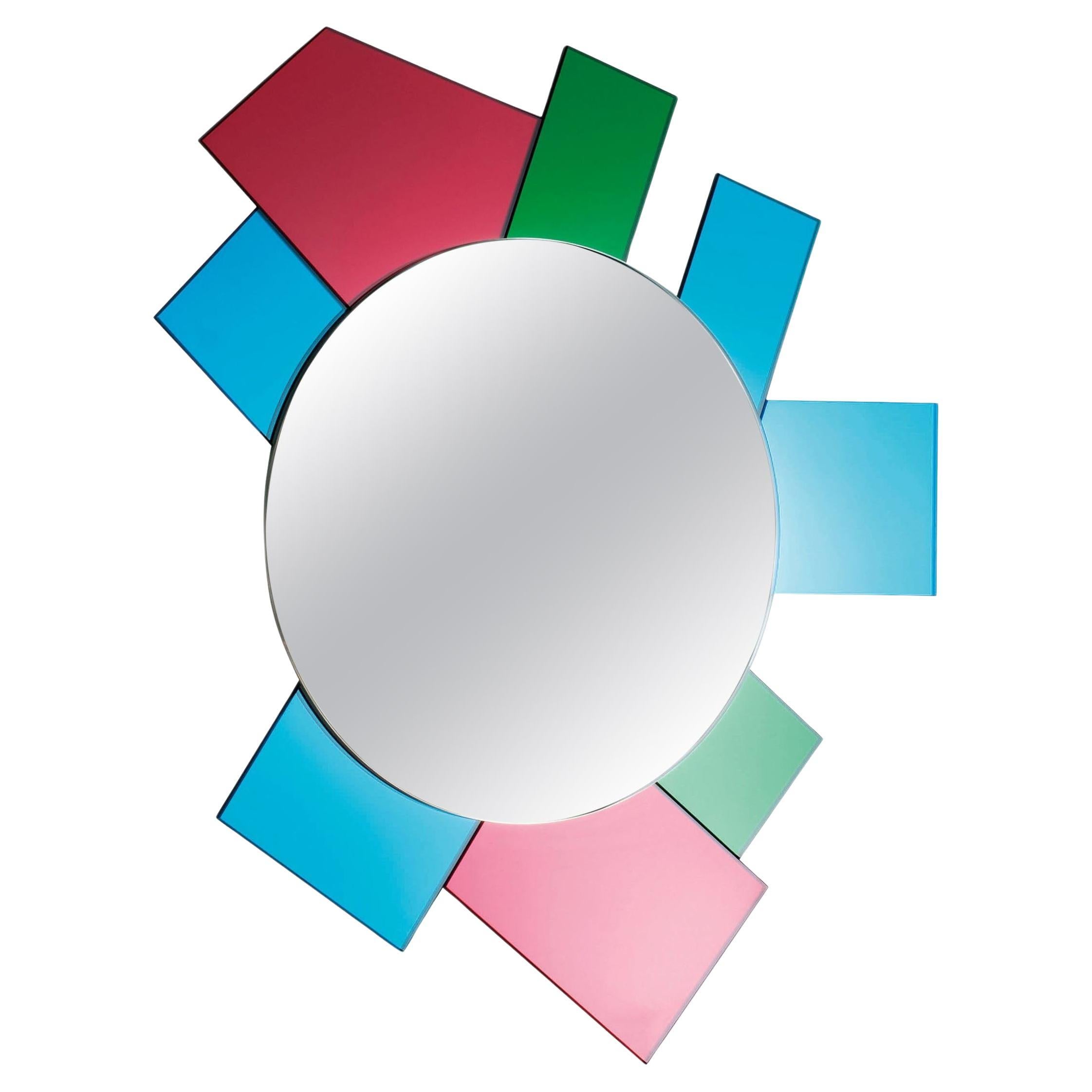 Gli Specchi Di Dioniso 6 Wall Mirror by Ettore Sottsass for Glas Italia IN STOCK