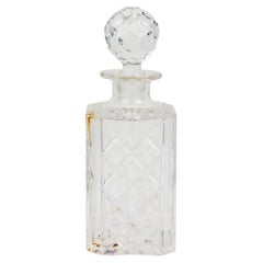 French Victorian Style Baccarat Whiskey Decanter with Stopper