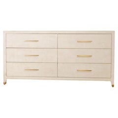 Graydon Shagreen Restoration Hardware 6-Drawer Dresser