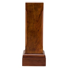 French Mid-Century Mahogany Veneer Pedestals, Square Design, 1955