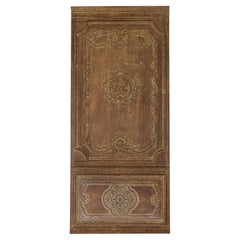 French Provincial Boiserie Panel, Hand-Crafted Oak, Circa 1850, France