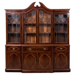 Baltic NeoClassic Mahogany 18th Century Breakfront