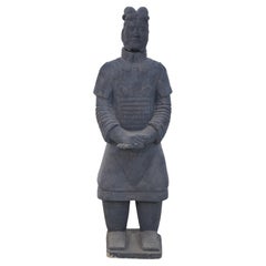 Estatua de soldado de terracota chino de tamaño natural al estilo de la dinastía Qin